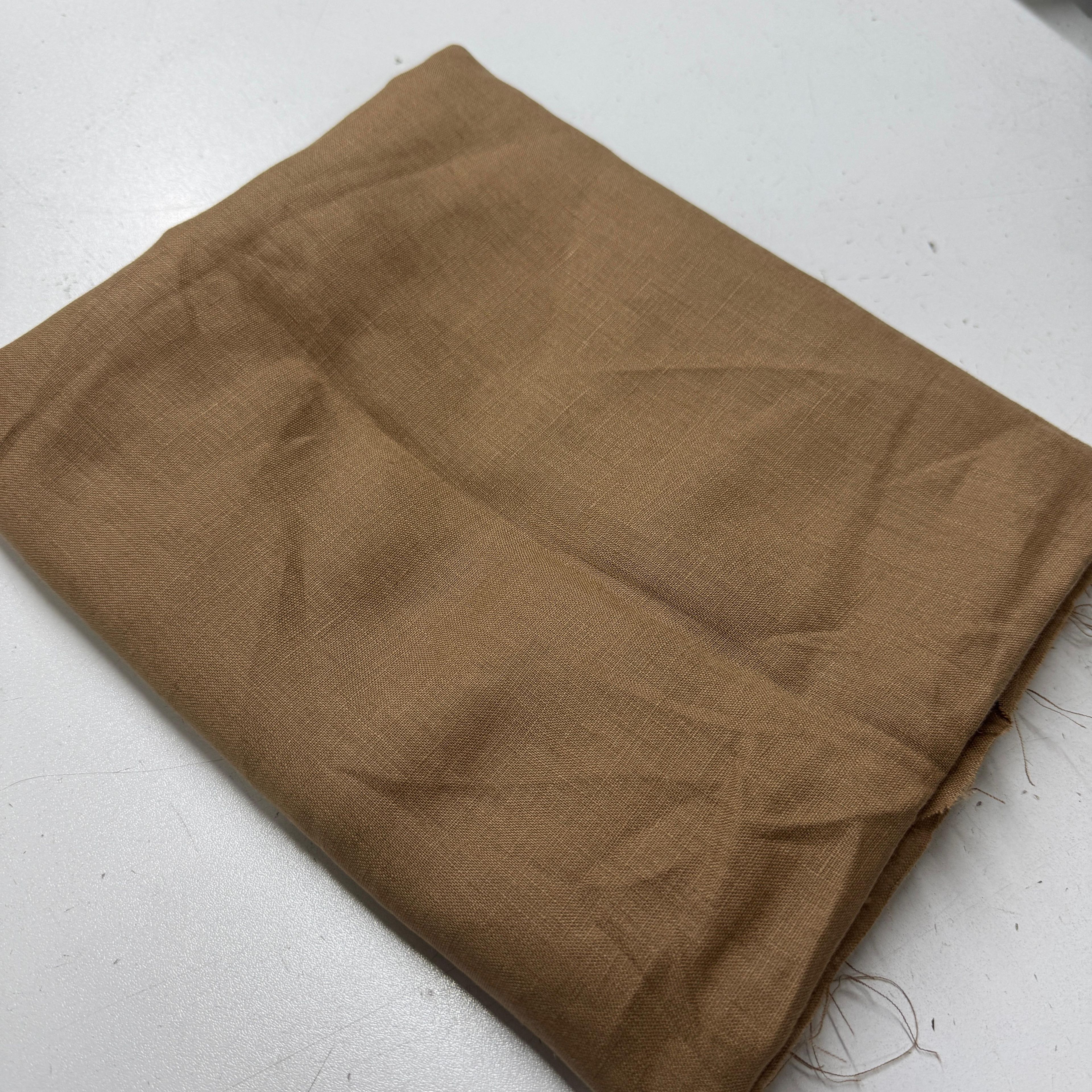 Mocha Ham Keten 100*140 cm Keten Parça Kumaş
