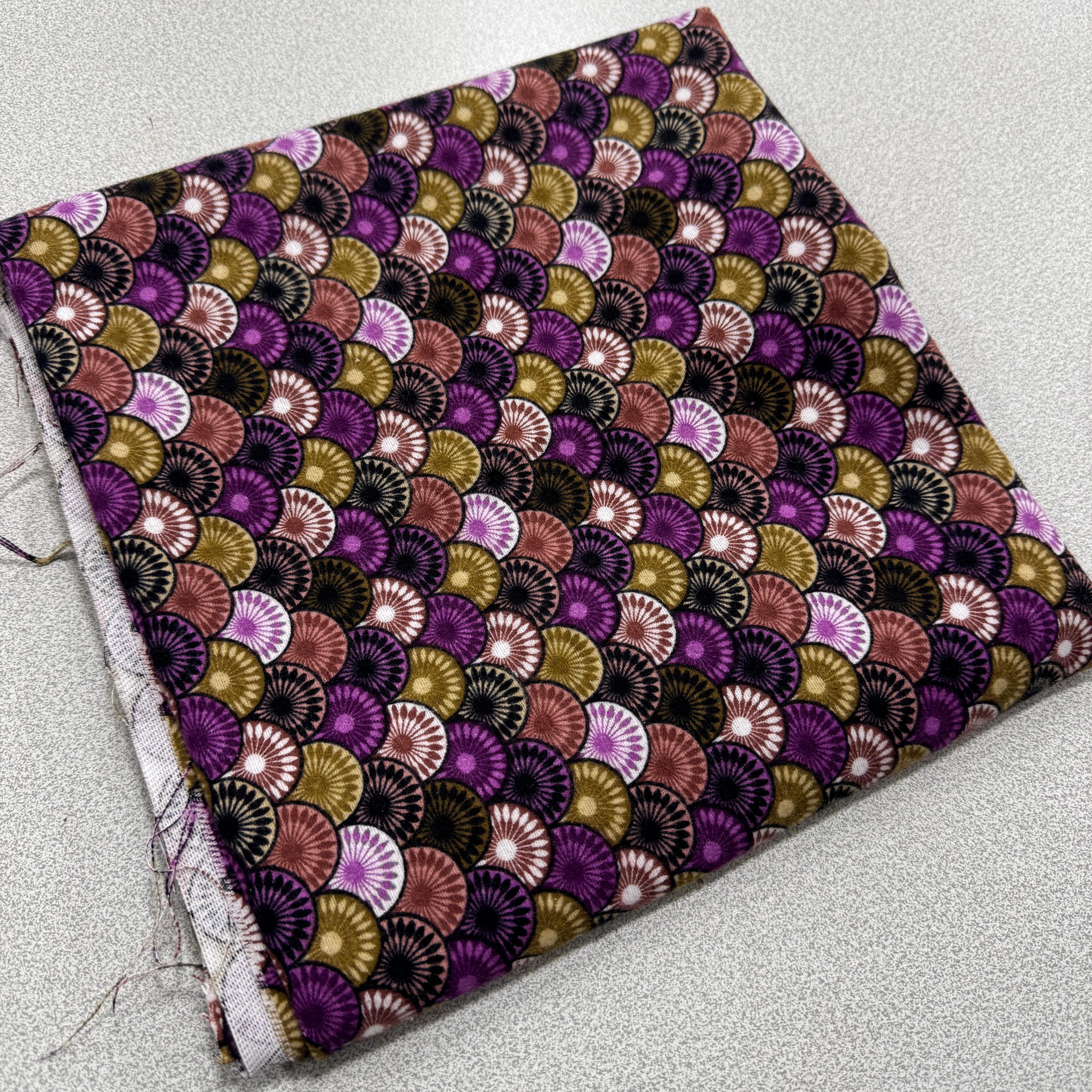 Mor Yelpaze 100*90 Cm Parça Divitin Pazen Kumaş
