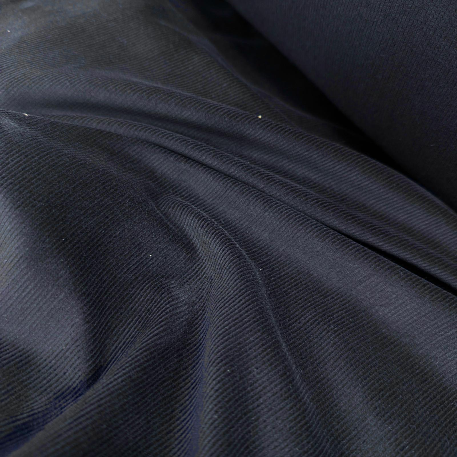 Lacivert Likrasız Pamuk Fitilli Kadife Kumaş