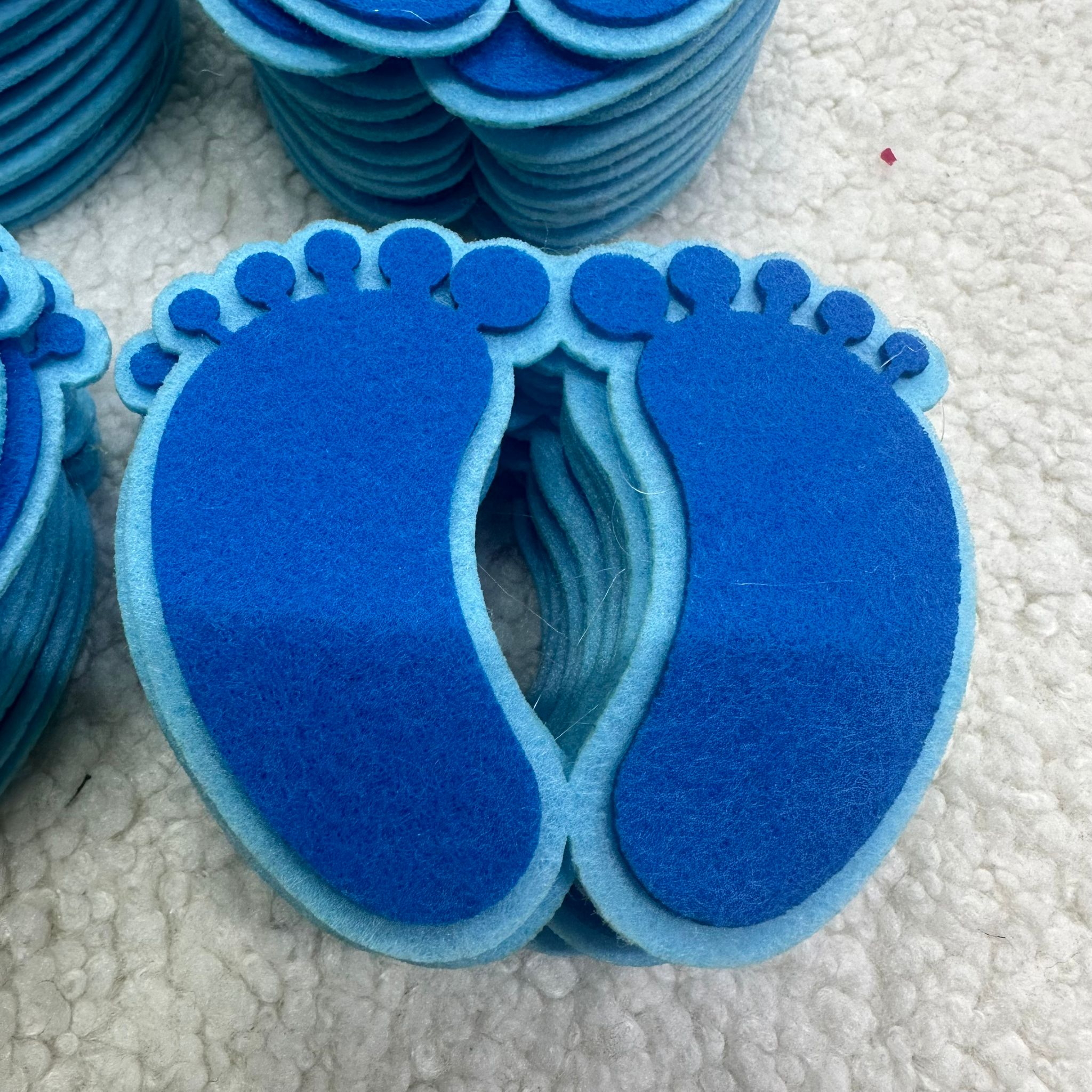 Mavi Ayak Keçe 44'lü Set