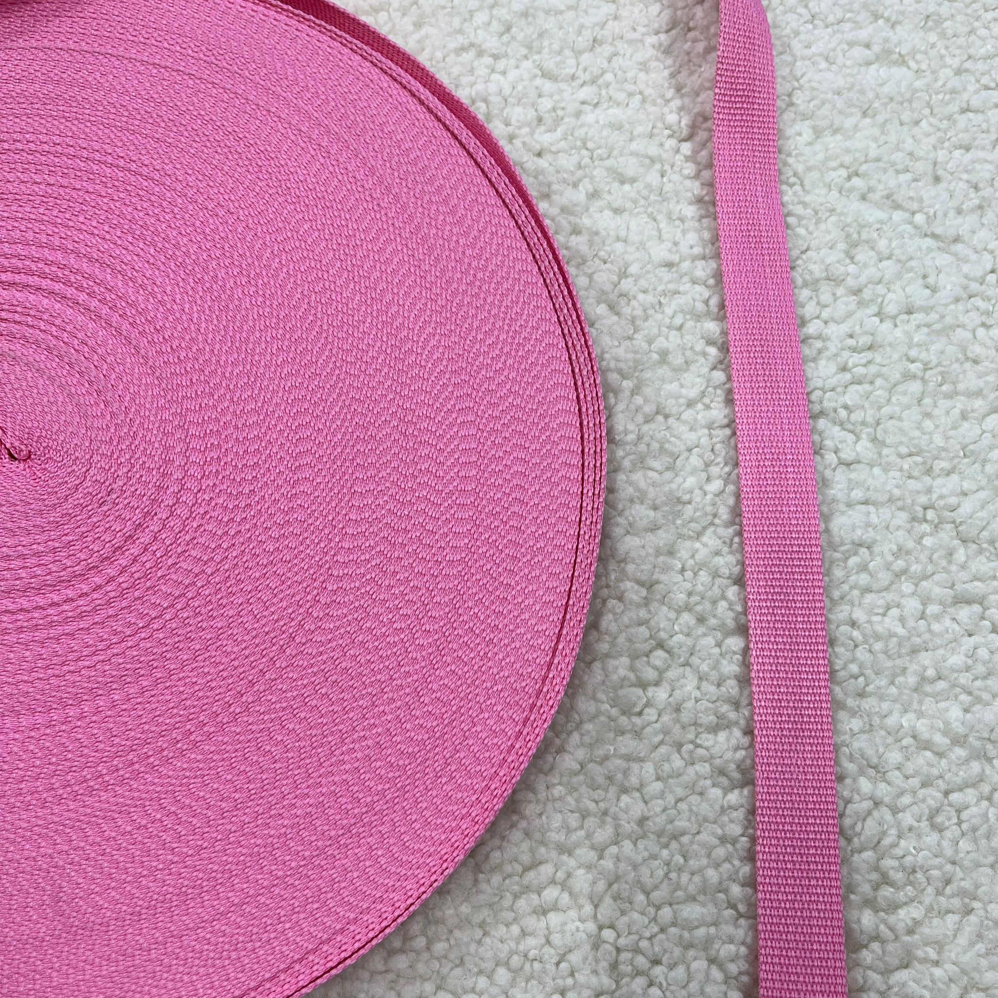 Pembe Polyester 2 Cm Çanta Kolonu Sapı