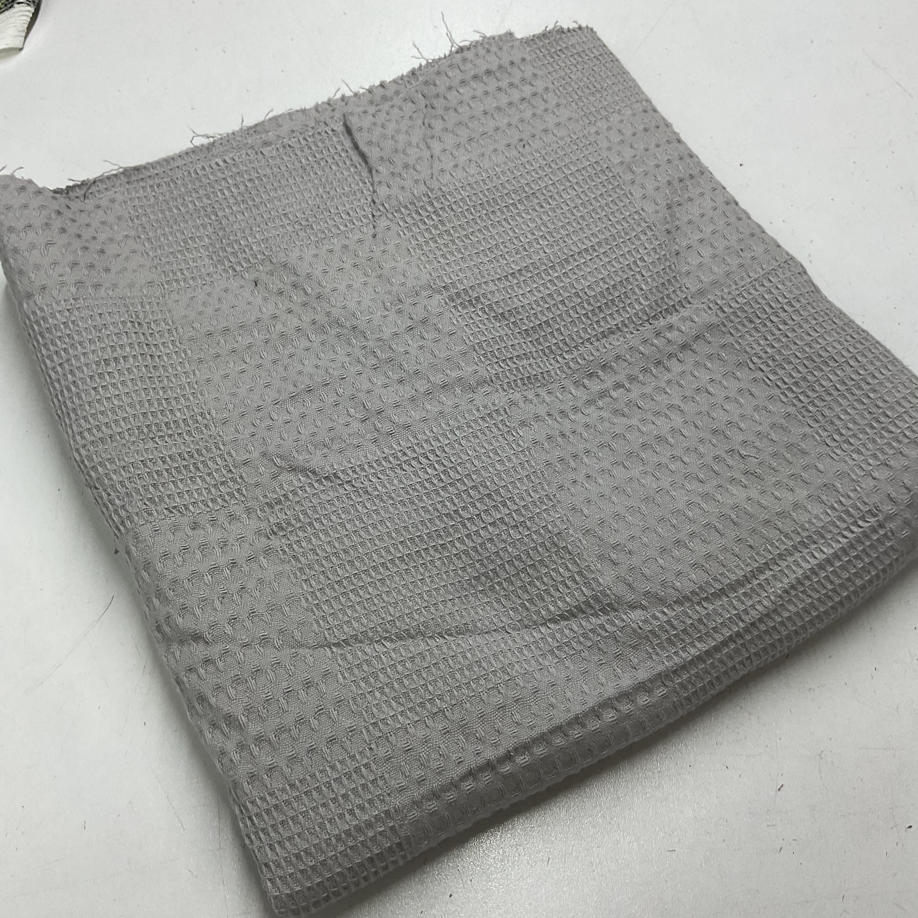 Gri 60*240 cm Waffle Pike Parça Kumaş