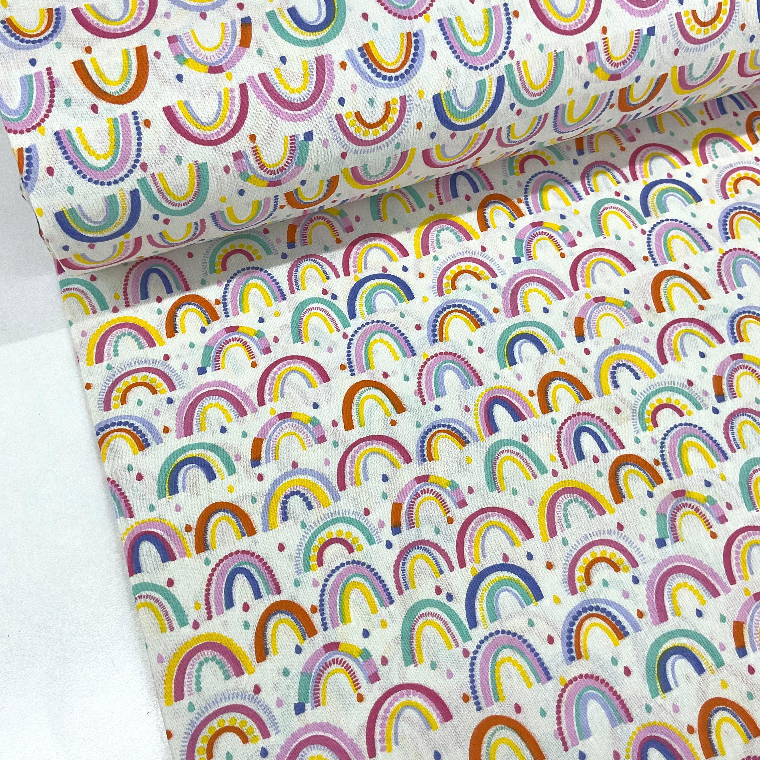 Mini Gökkuşakları Premium Poplin Kumaş