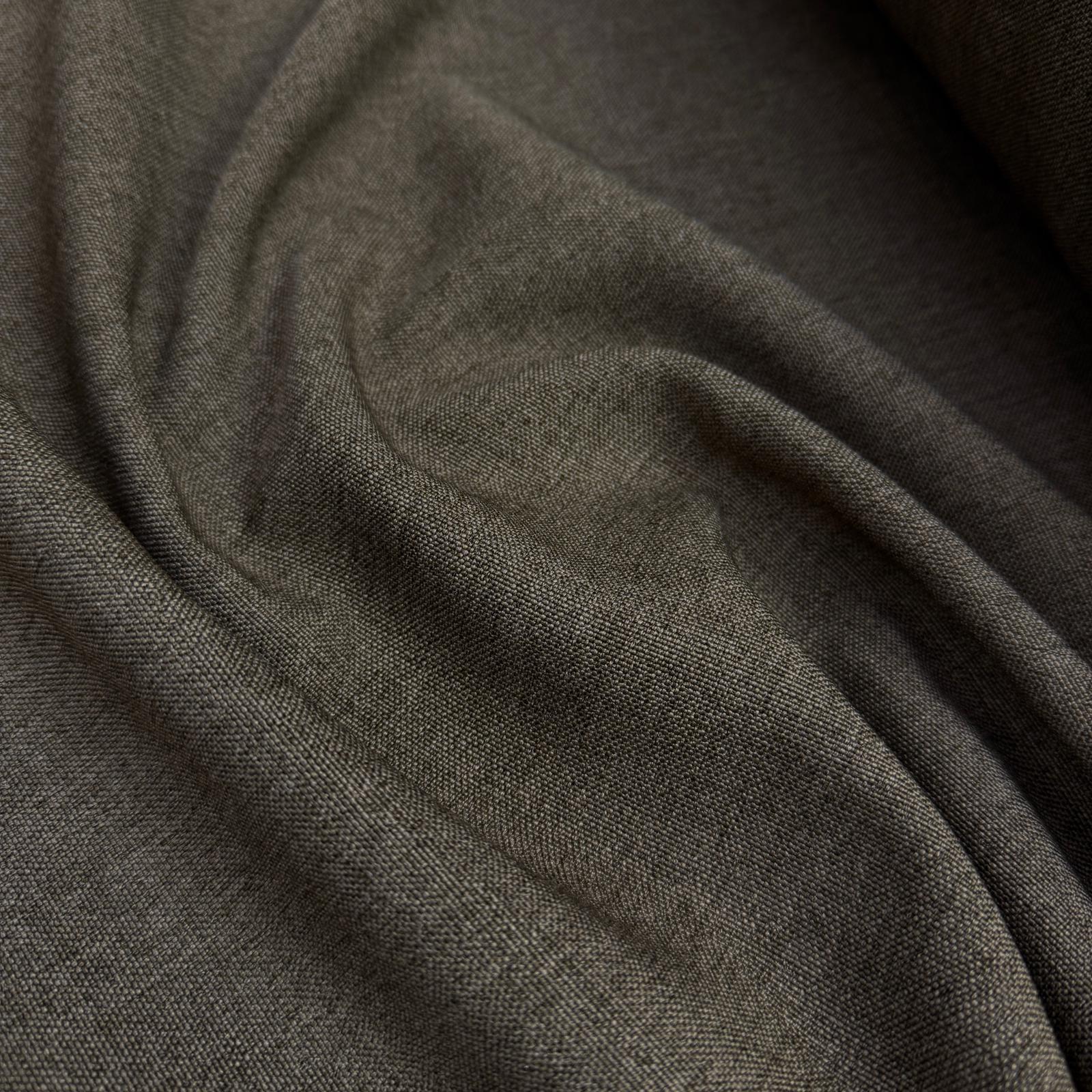 Düz Renk Polyester Kanvas Kumaş - Kül Kahve
