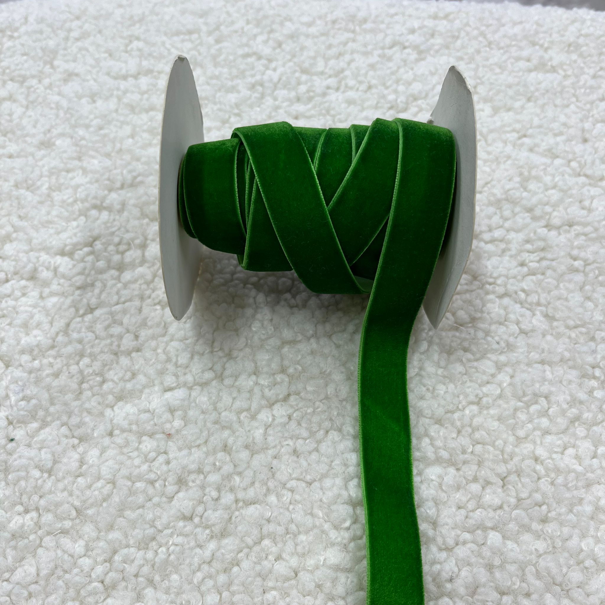 Düz Renk Kadife Kurdele 2 Cm - Yeşil