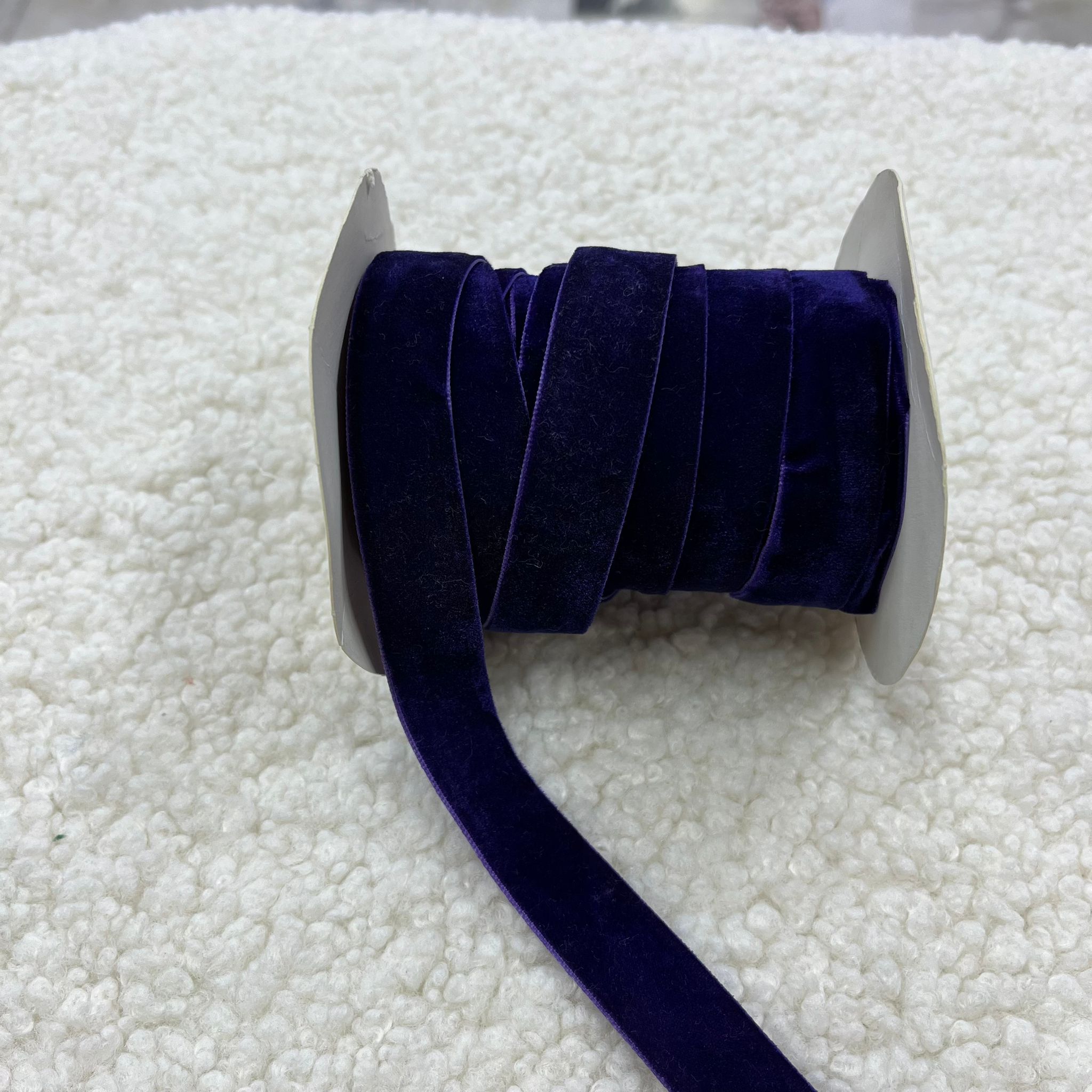 Düz Renk Kadife Kurdele 2 Cm - Mor