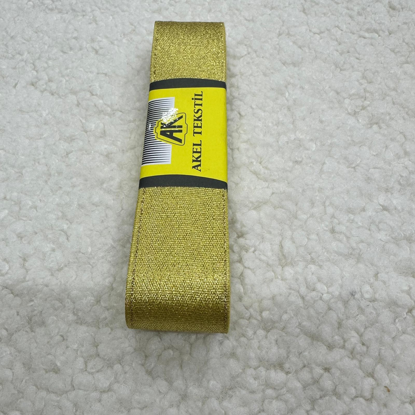Altın Simli Kurdele 4 Cm