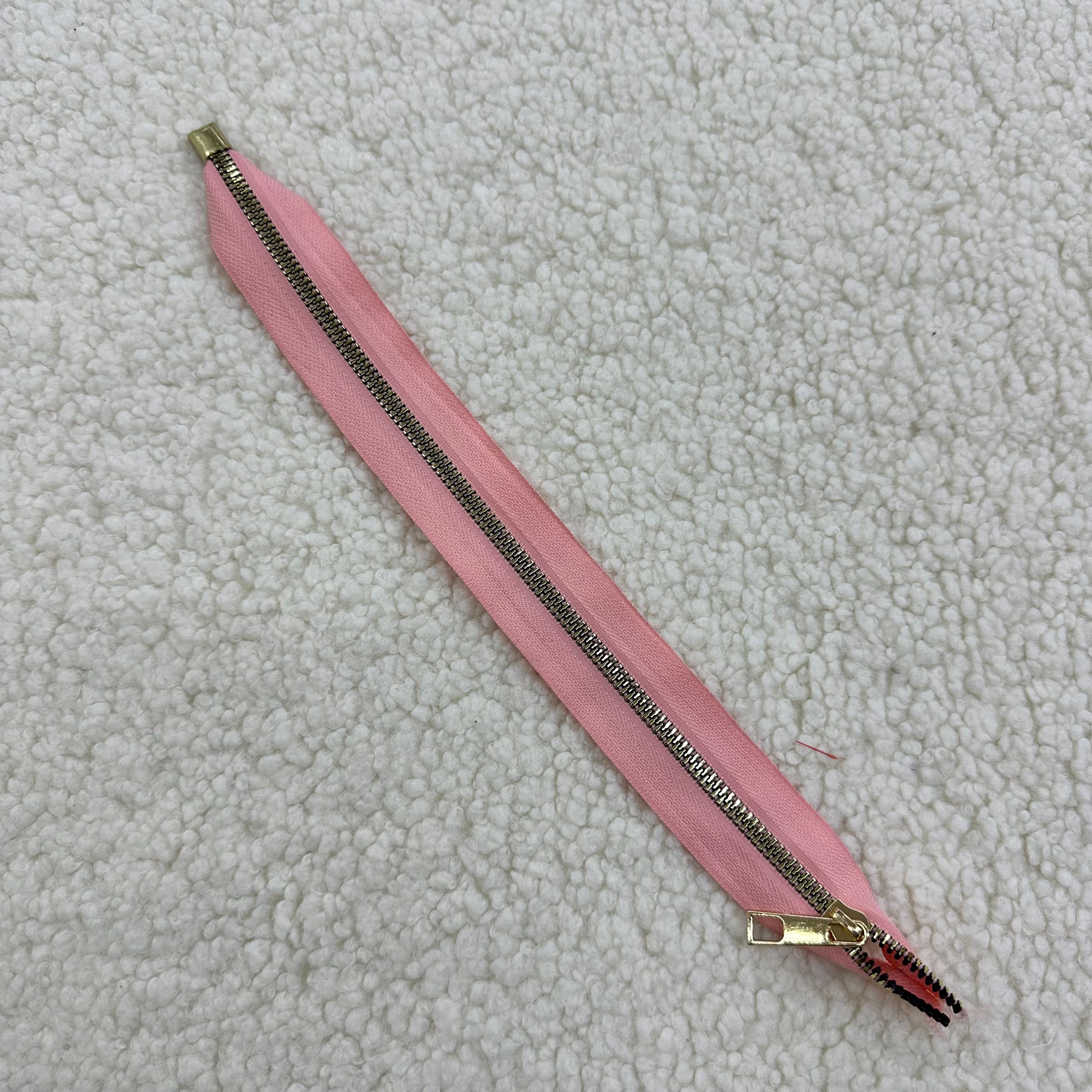 Pudra Pembe Çanta Fermuarı