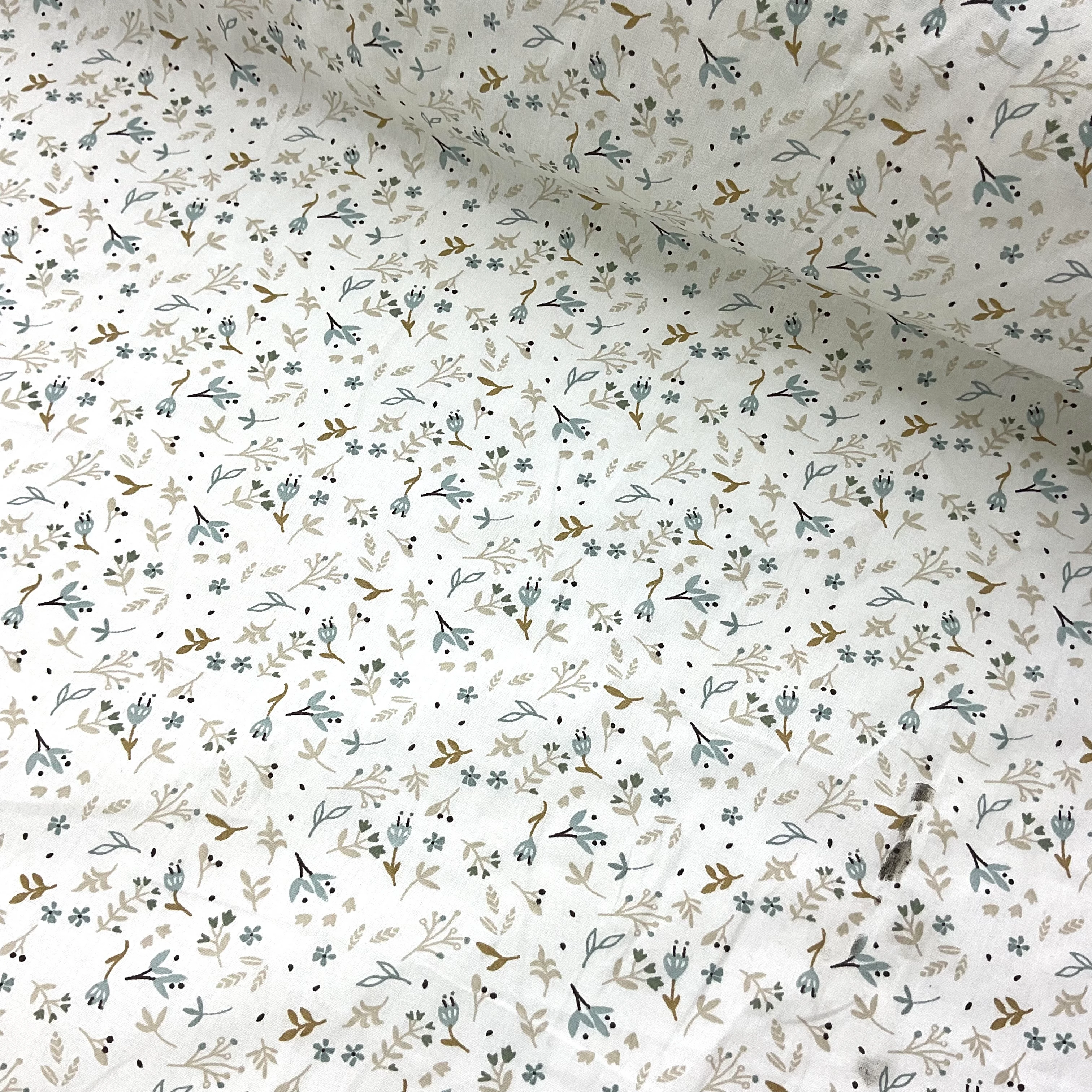 Hafif Defolu Mint Çıtır Premium Poplin Kumaş