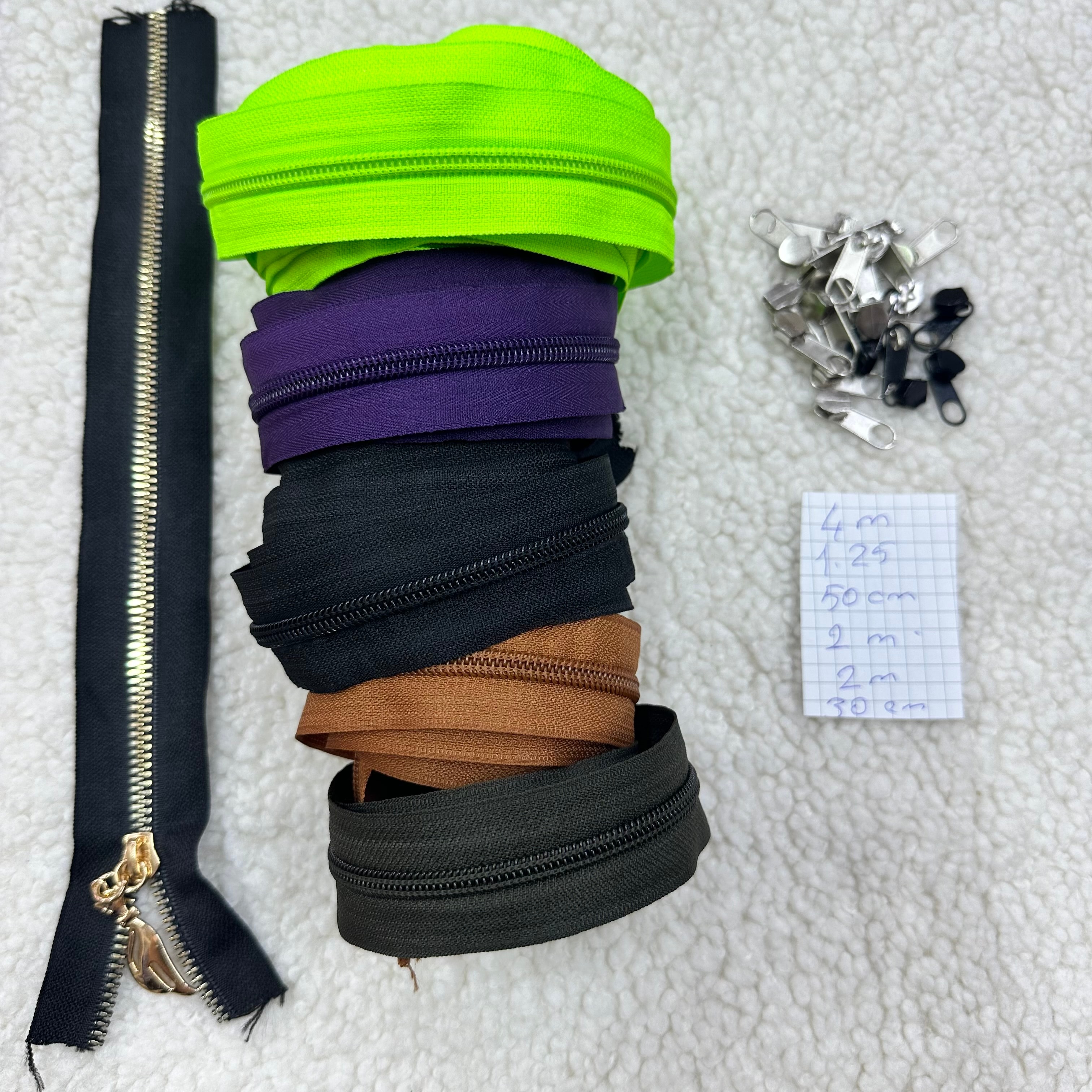 G Renkli Fermuar Set