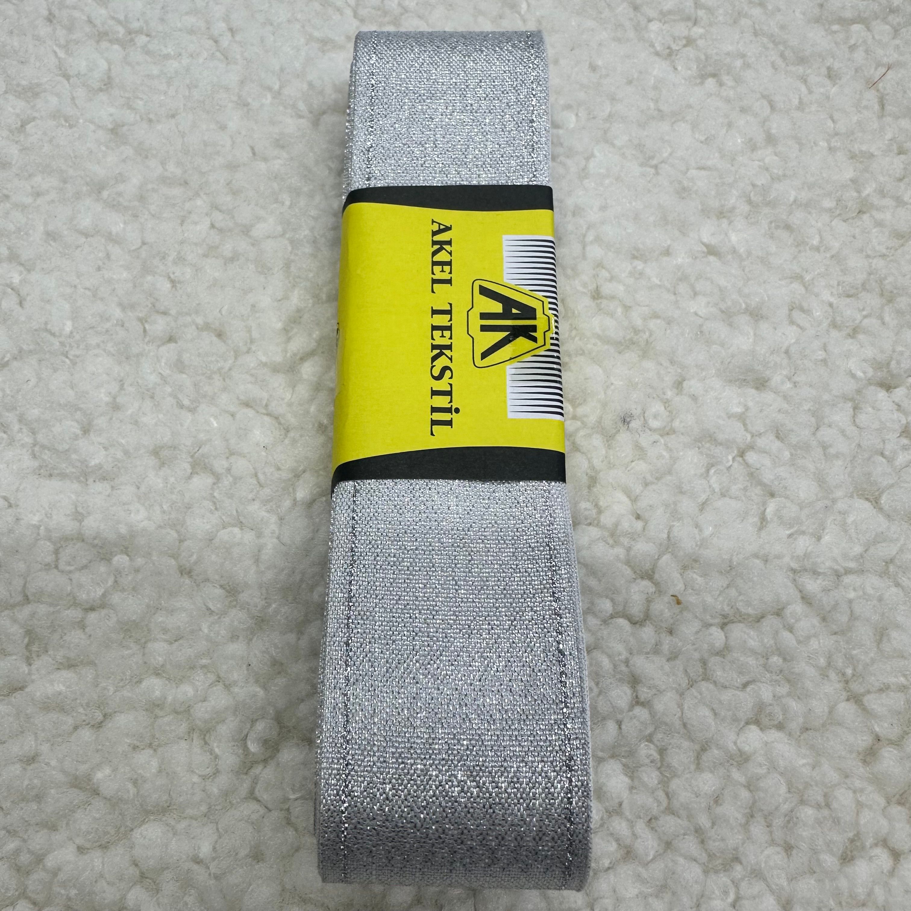 Gümüş Simli Kurdele 4 Cm