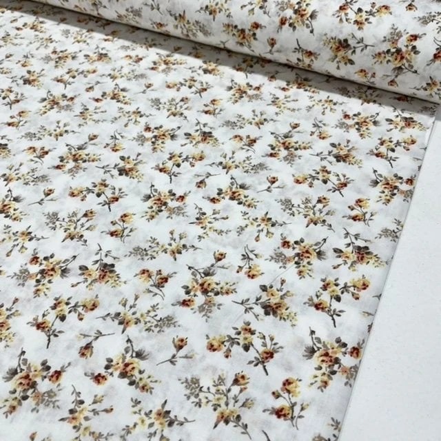 Gül Buklesi Poplin Kumaş