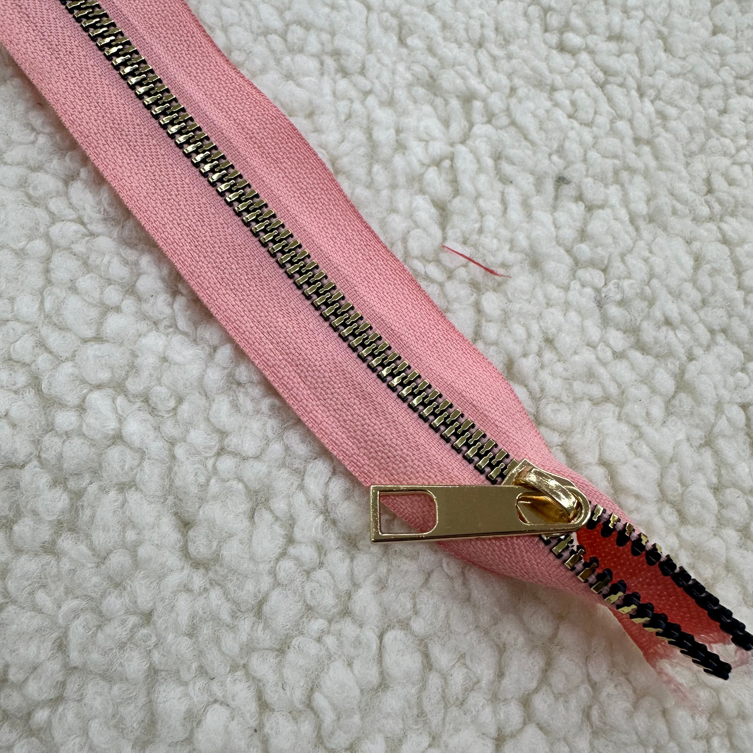 Pudra Pembe Çanta Fermuarı