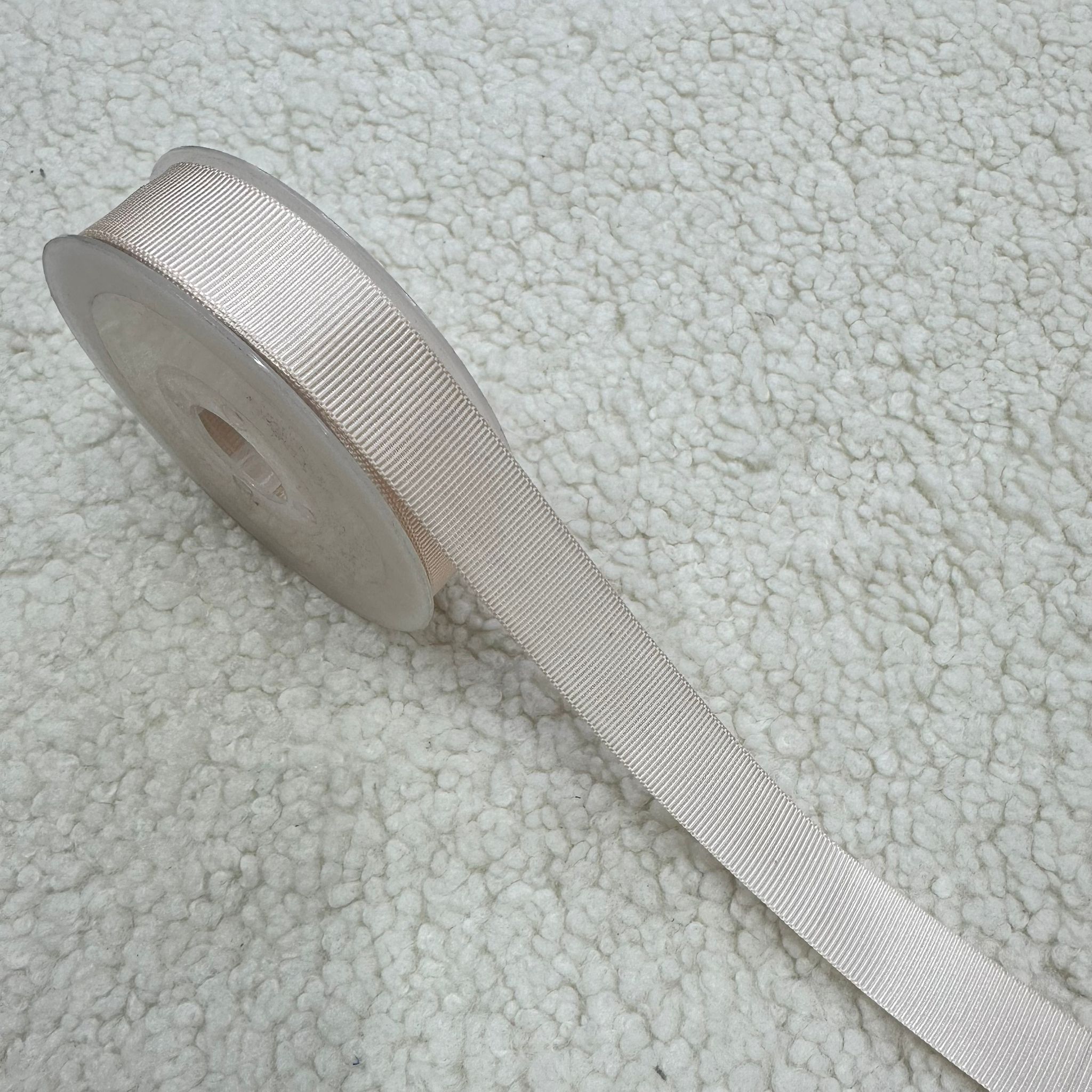 Açık Pudra 2 Cm Top Grogren Kurdele