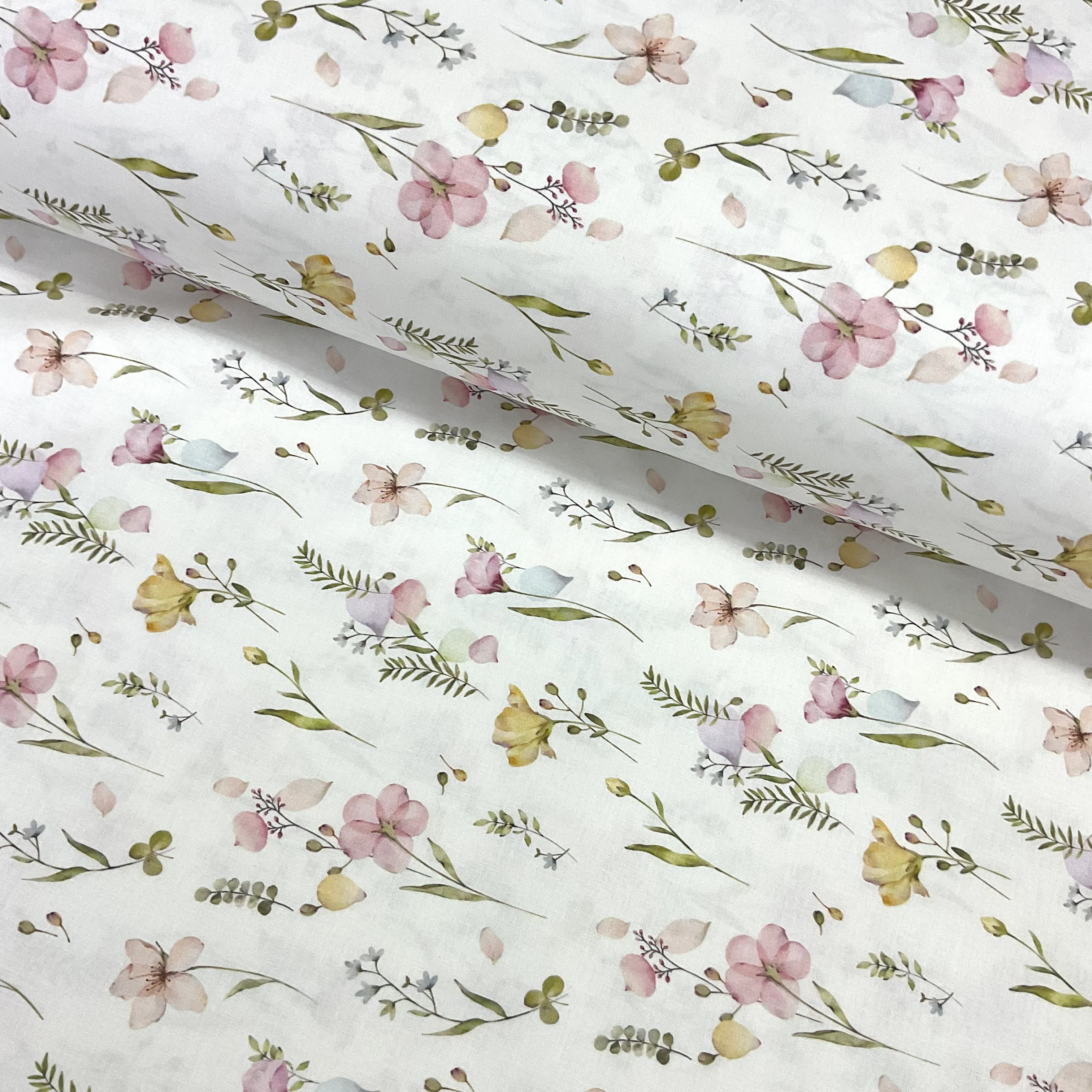 Efsane Çiçekler Dijital Poplin Kumaş