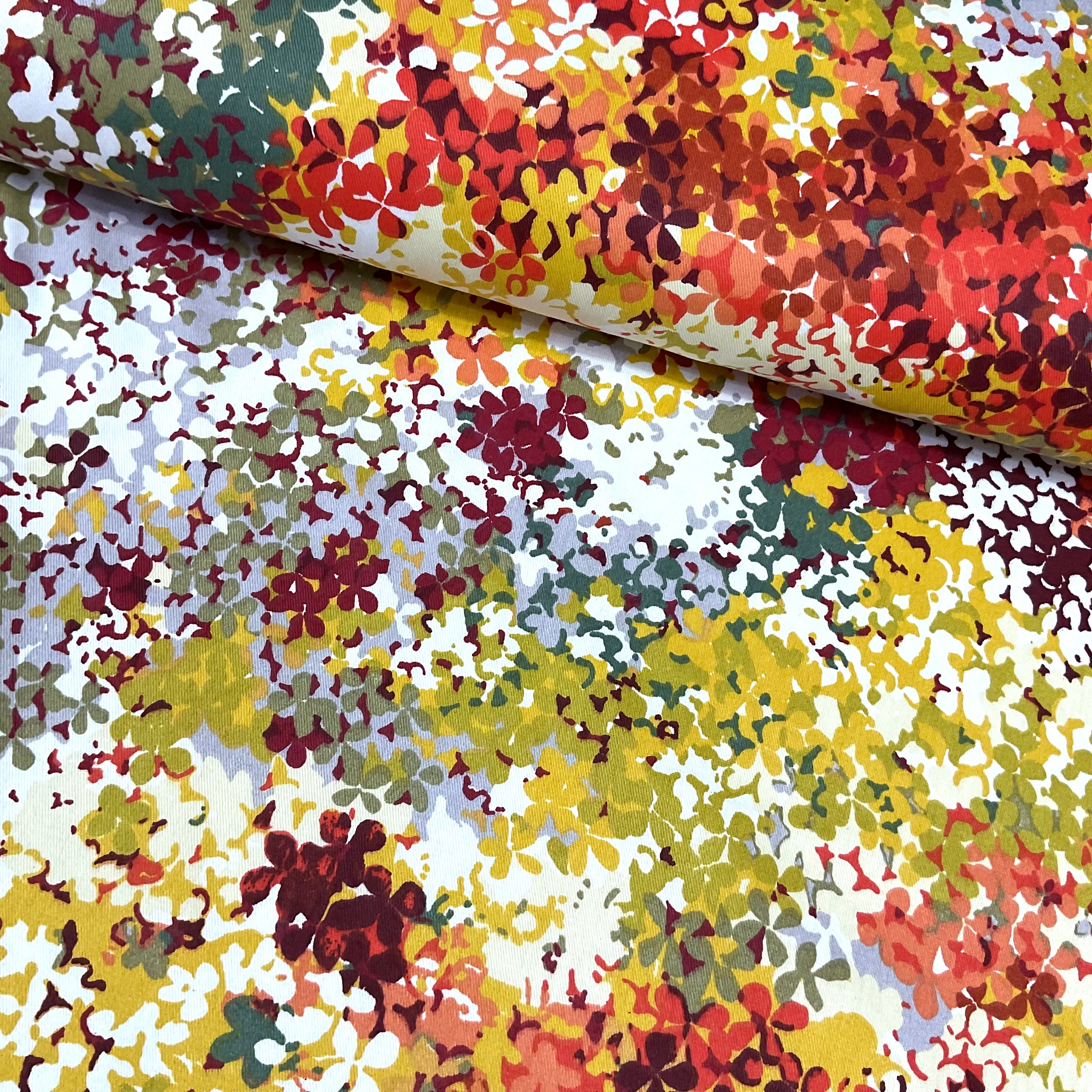 Rengarenk Özel Üretim Pamuk Keten Kumaş