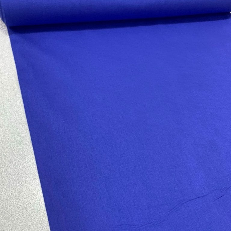 Faal Saks Mavi Poplin Kumaş