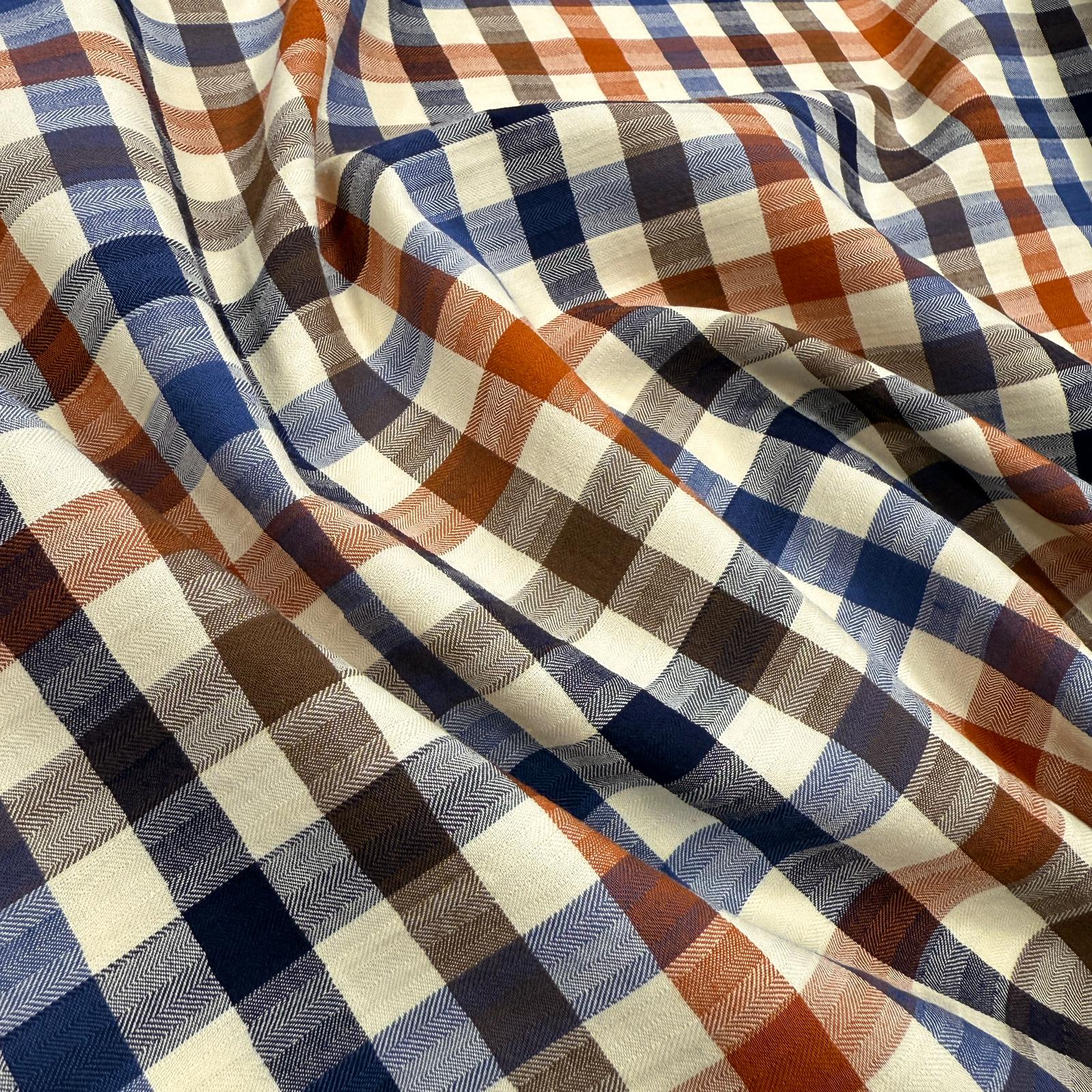 Özel Üretim No 3 Ekose %100 Pamuklu Kumaş