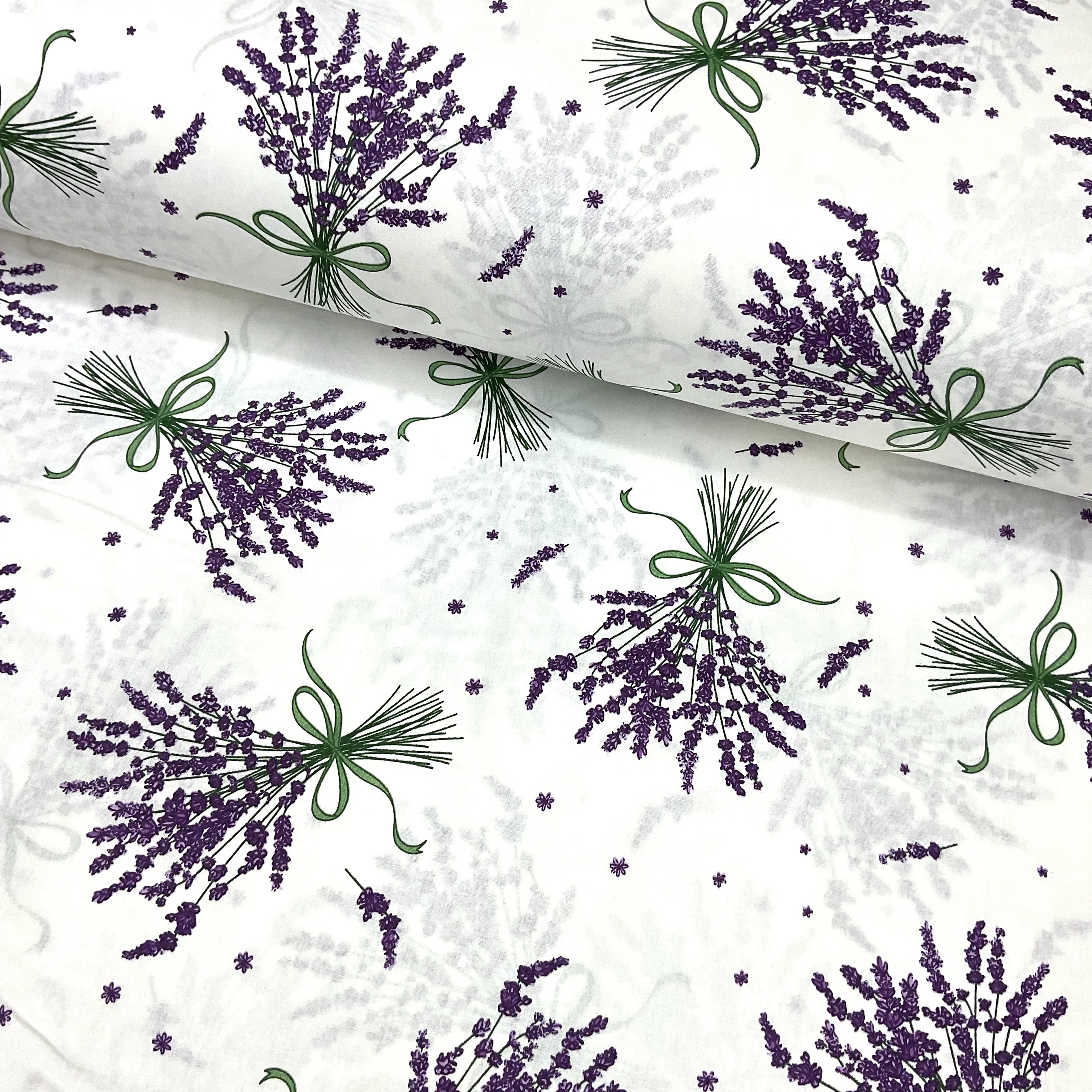 Lavanta Demeti Poplin Kumaş