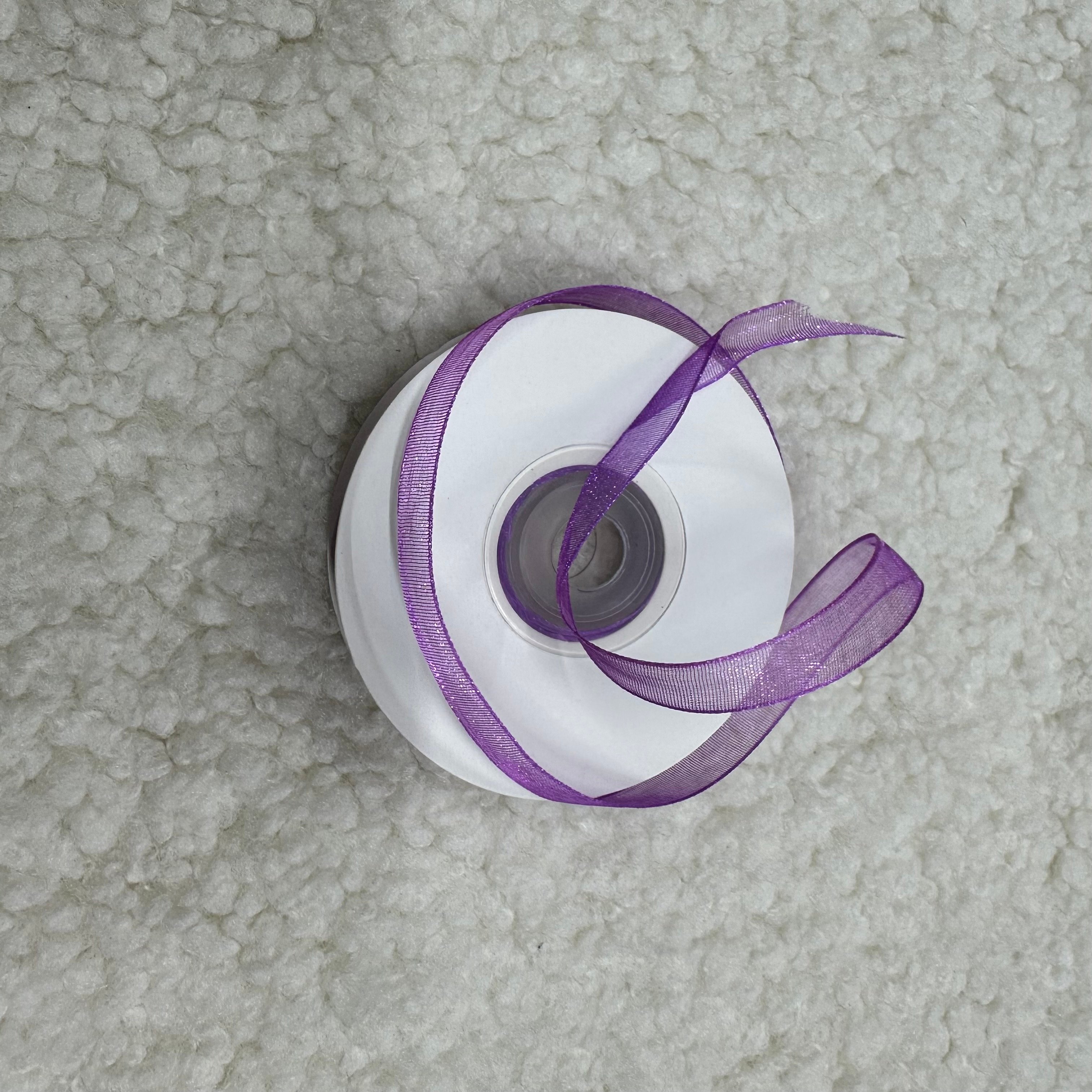 Mor Organze Kurdele 1 Cm