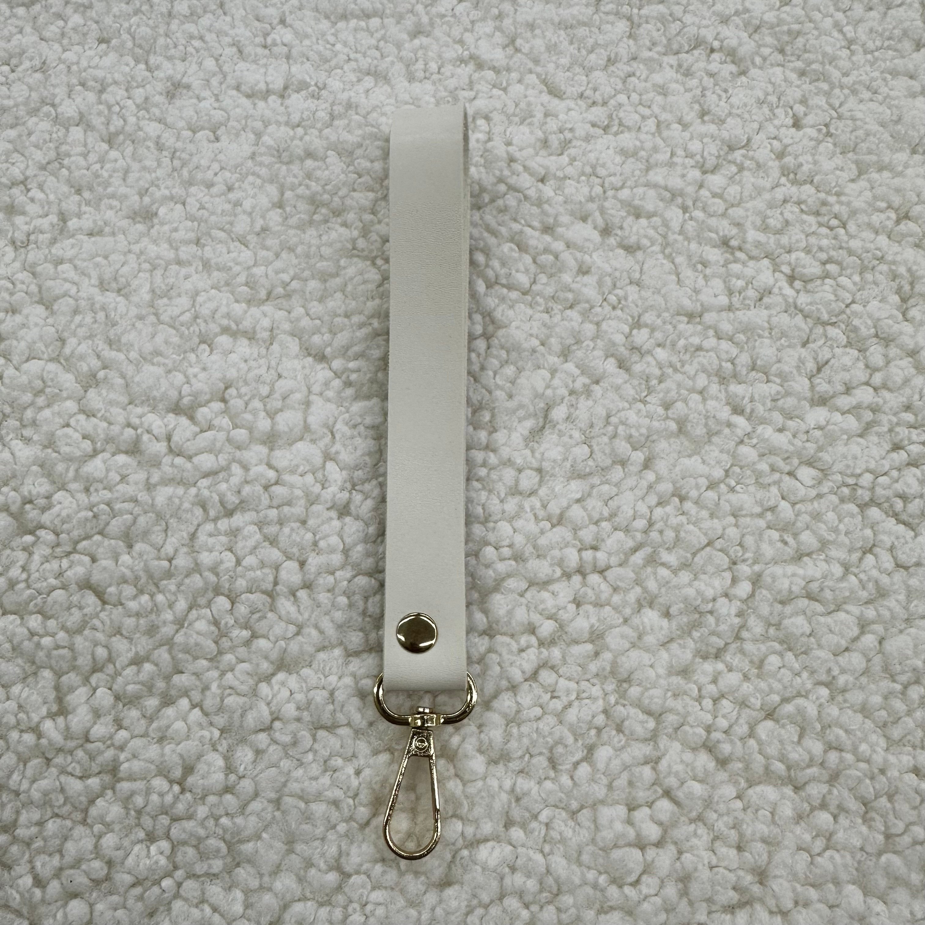 Krem Clutch Çanta Sapı