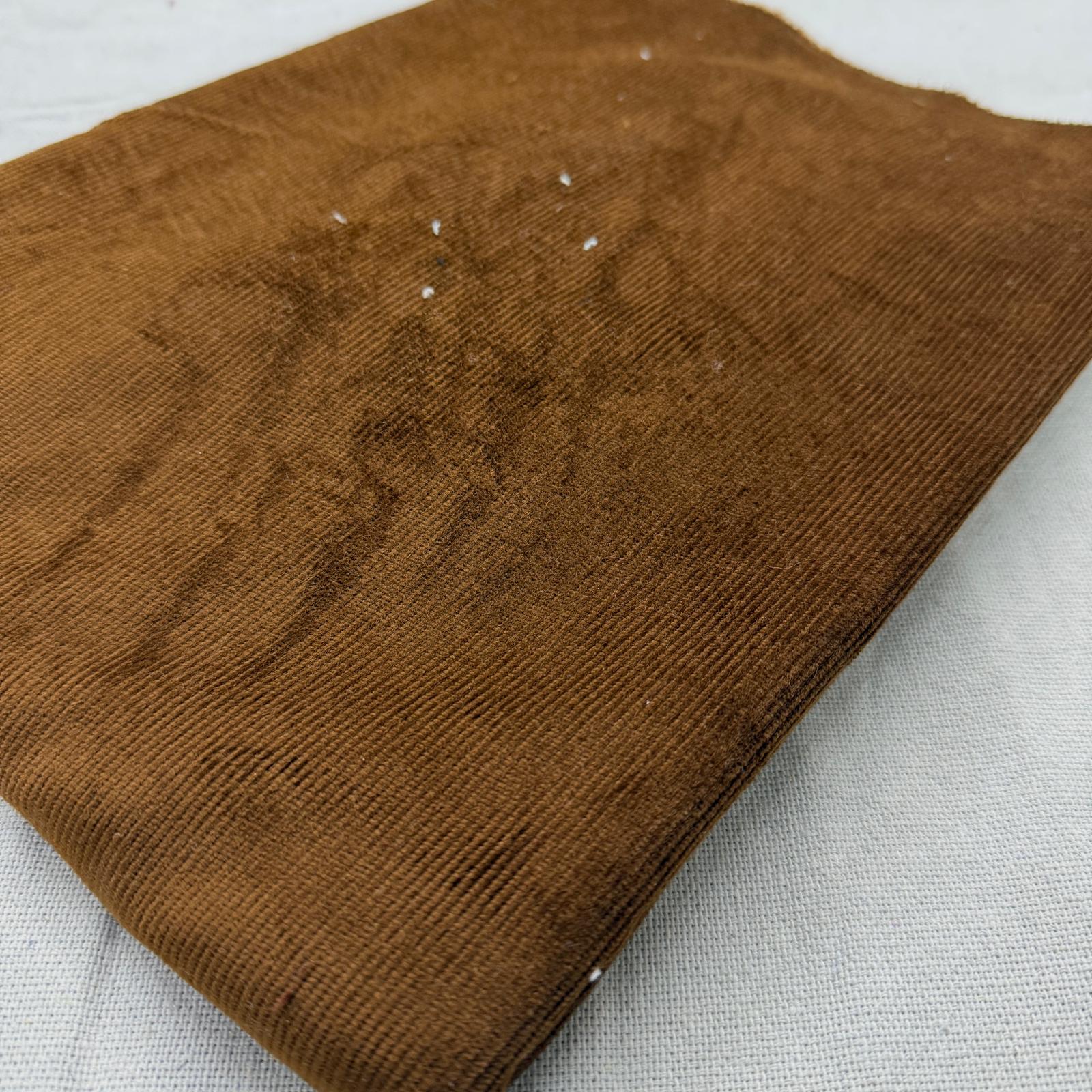 Karamel No:1 55*140 cm Parça Fitilli Kadife Kumaş