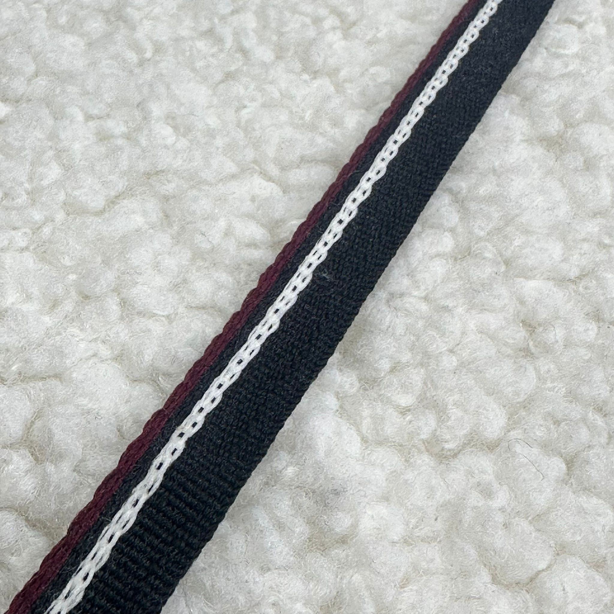 Lacivert Nakışlı 1 Cm Polyester Kolon Şerit