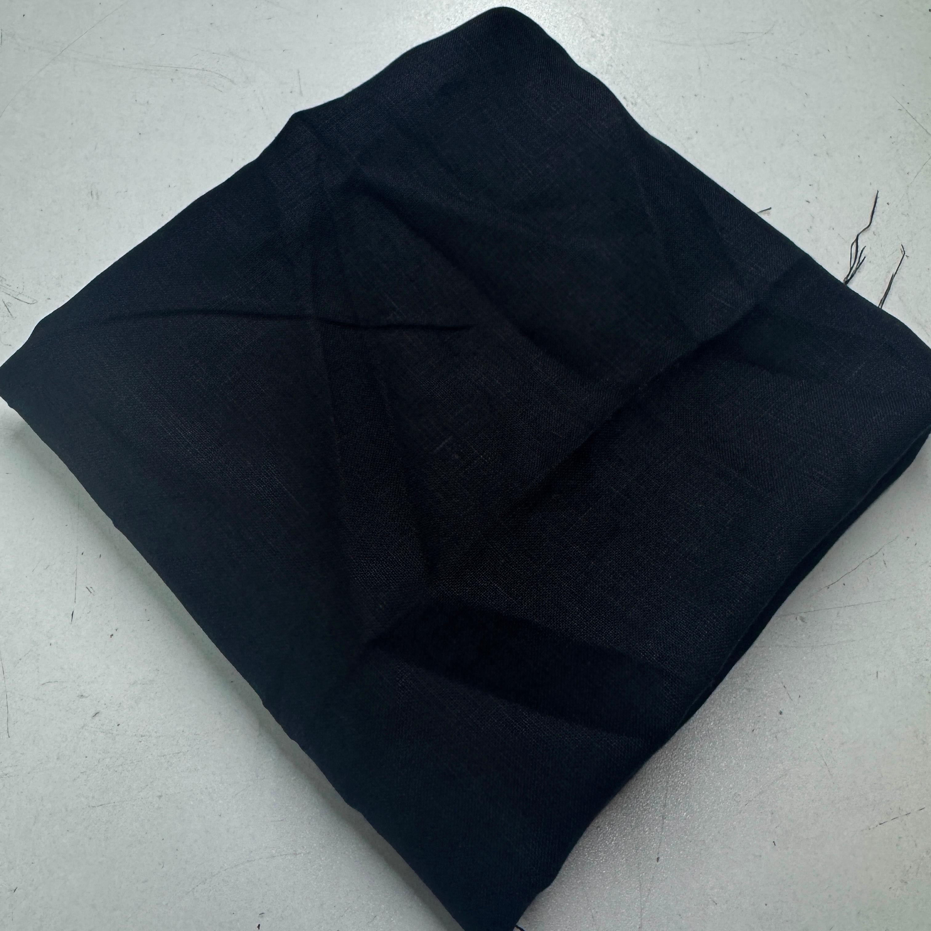 Siyah 70*140 cm Parça Ham Keten Kumaş