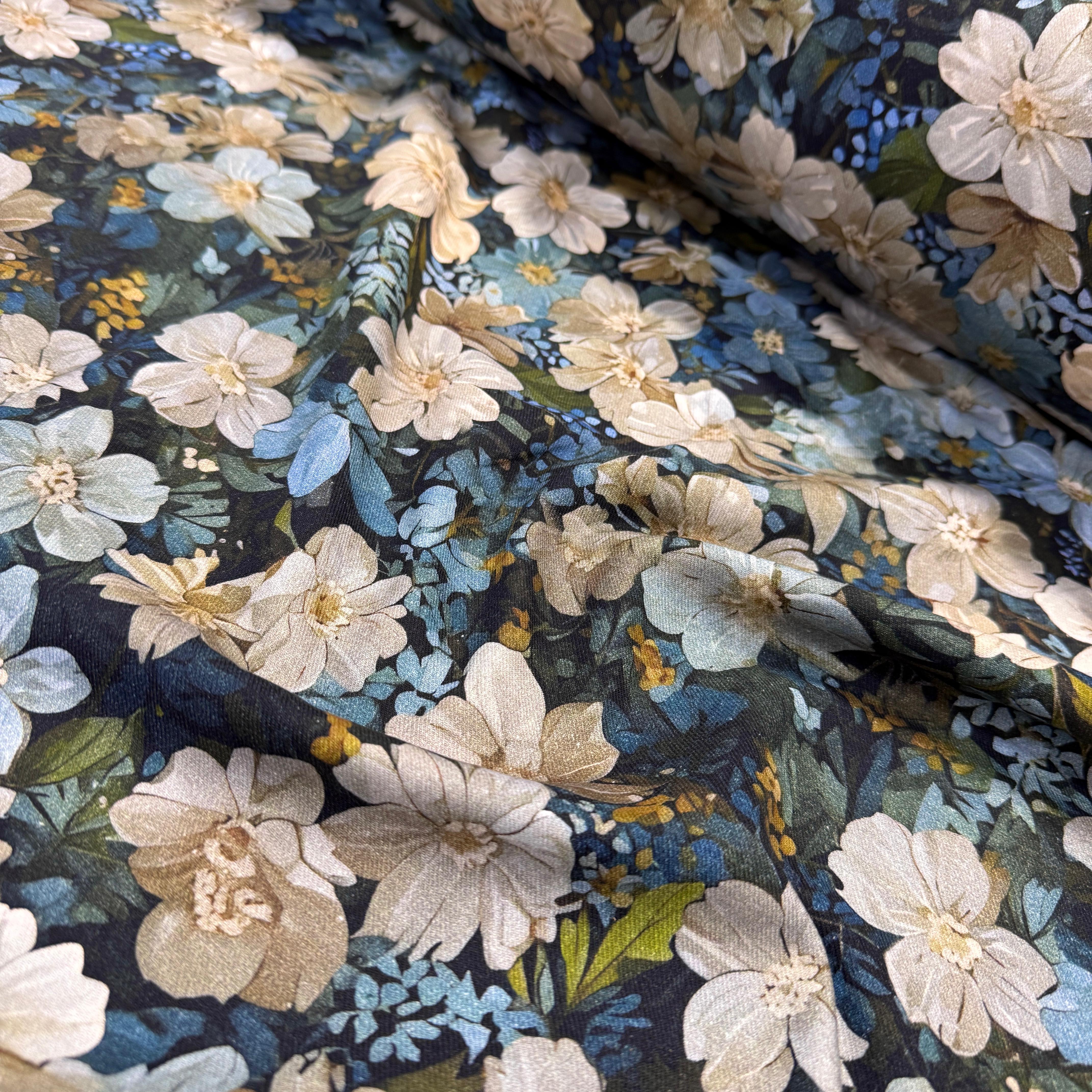 Hazan Çiçekleri İntaşlar Markalı Flannel Pazen Kumaş