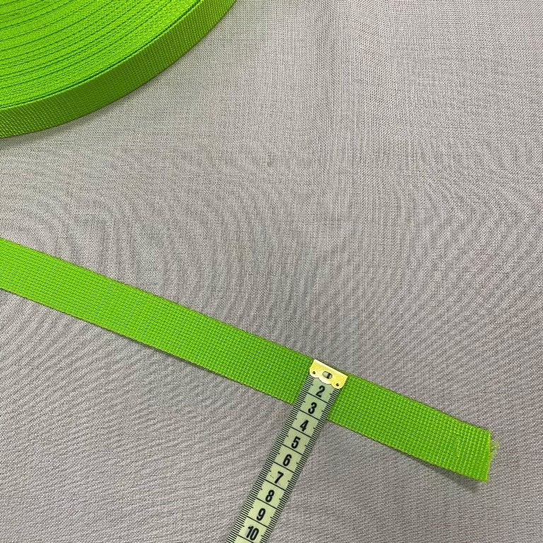 Neon Yeşil Polyester 2 Cm Çanta Kolonu Sapı