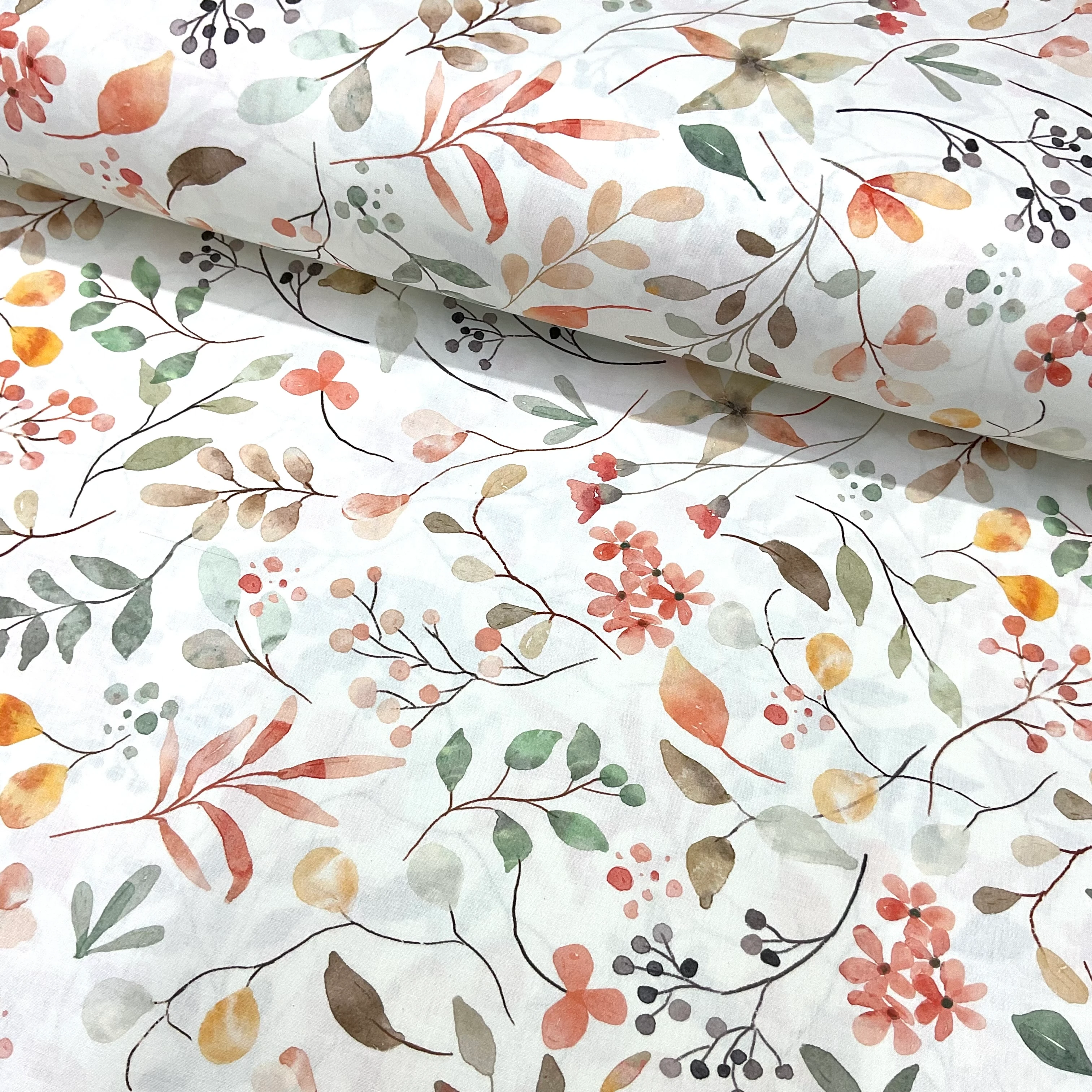 Sonbahar Dijital Poplin Kumaş