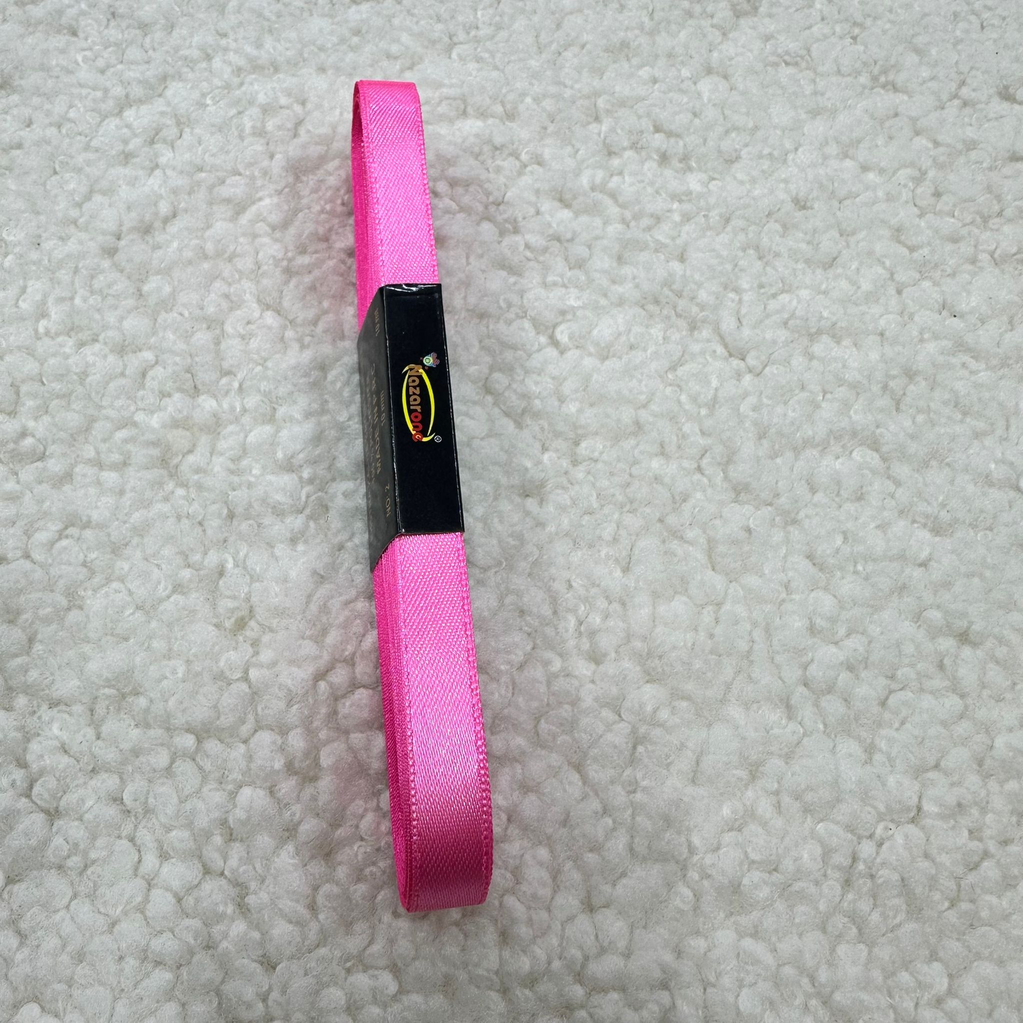 Bir Cm Neon Pembe Saten Kurdele