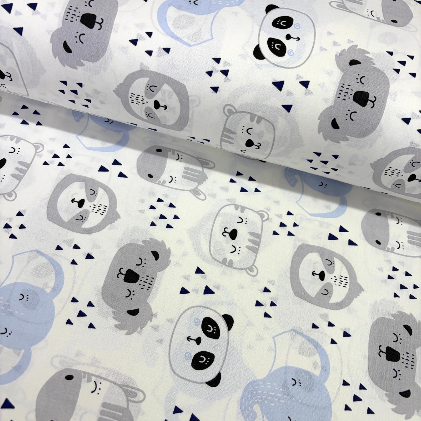 Mutlu Hayvanlar Poplin Kumaş