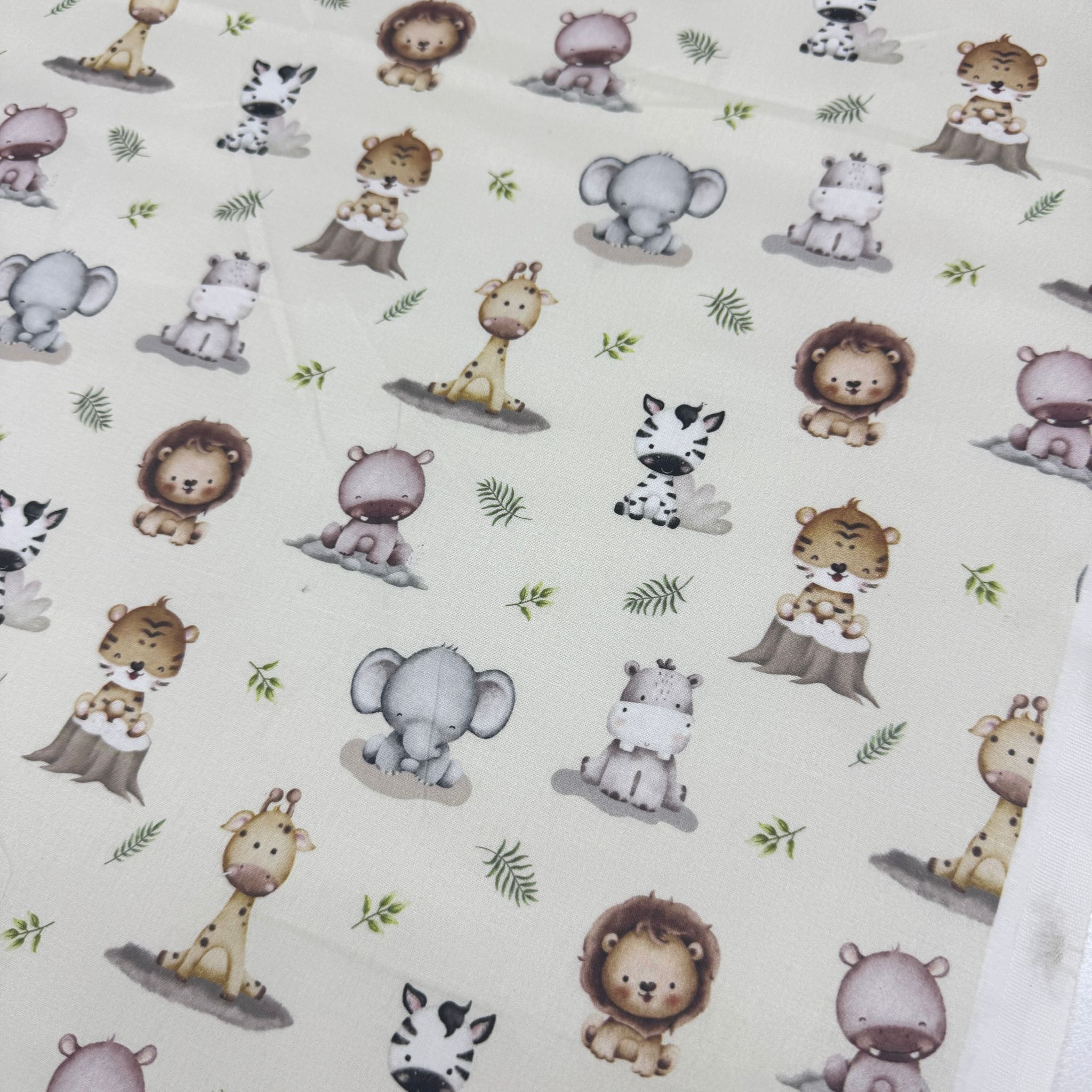 Minik Hayvanlar Premium Poplin Kumaş
