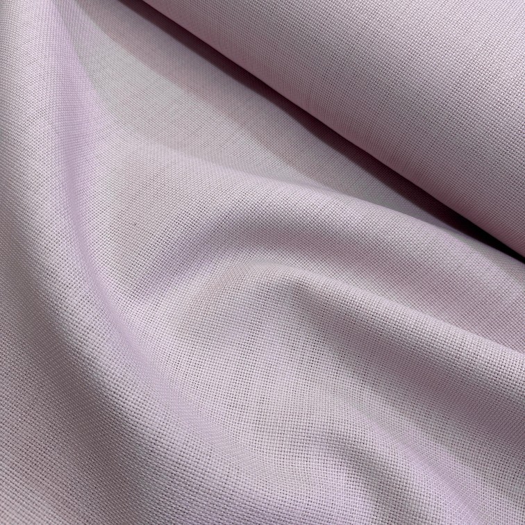 Düz Renk Linen Keten Kumaş - Pudra Pembe