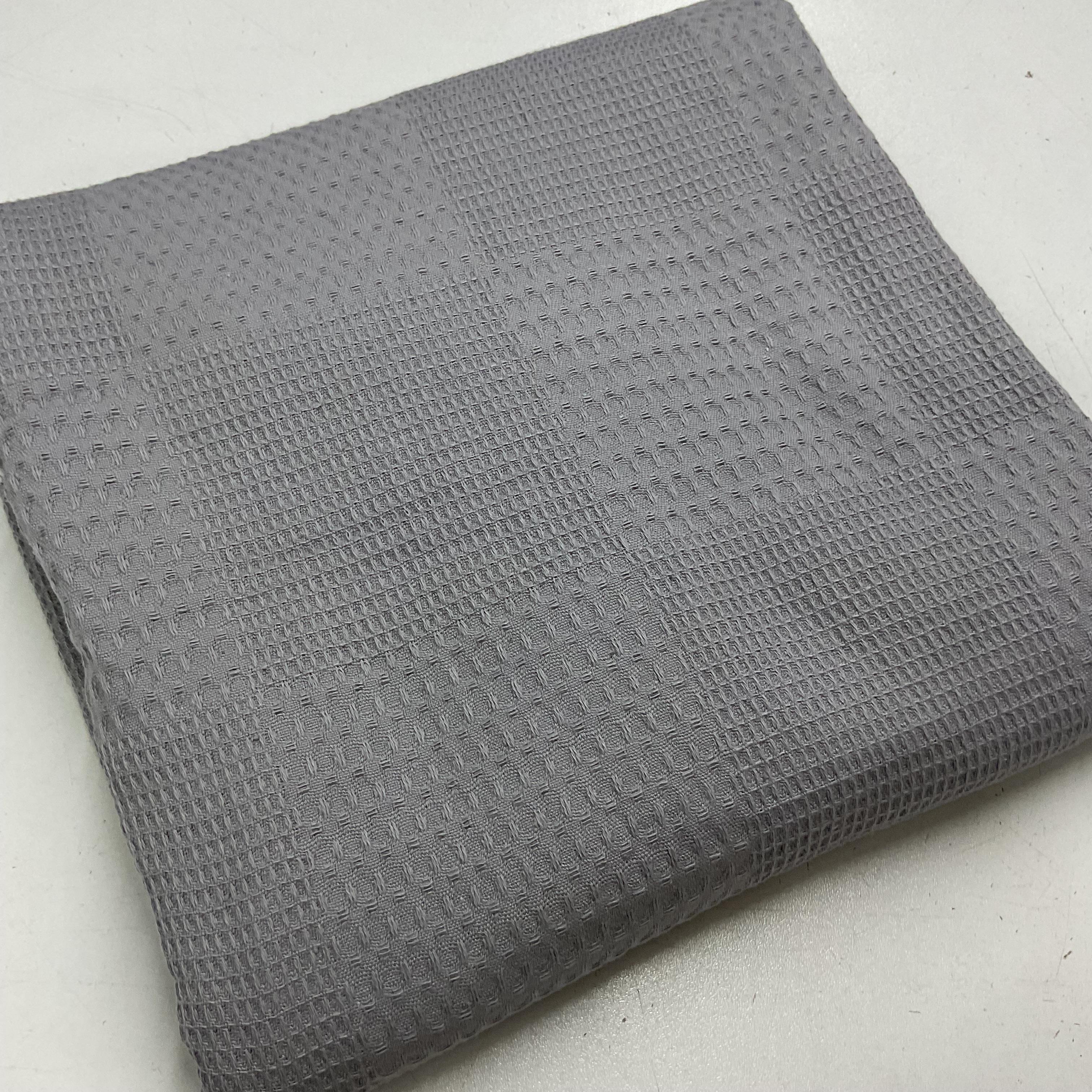 Koyu Gri 90*240 cm Waffle Pike Parça Kumaş