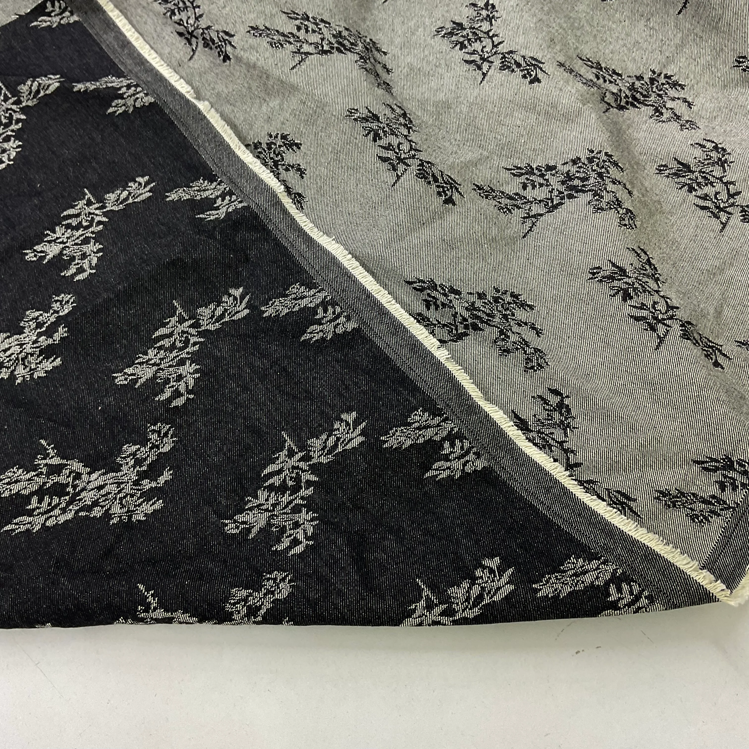 Özel Üretim Çiçek Desenli Kot Kumaş