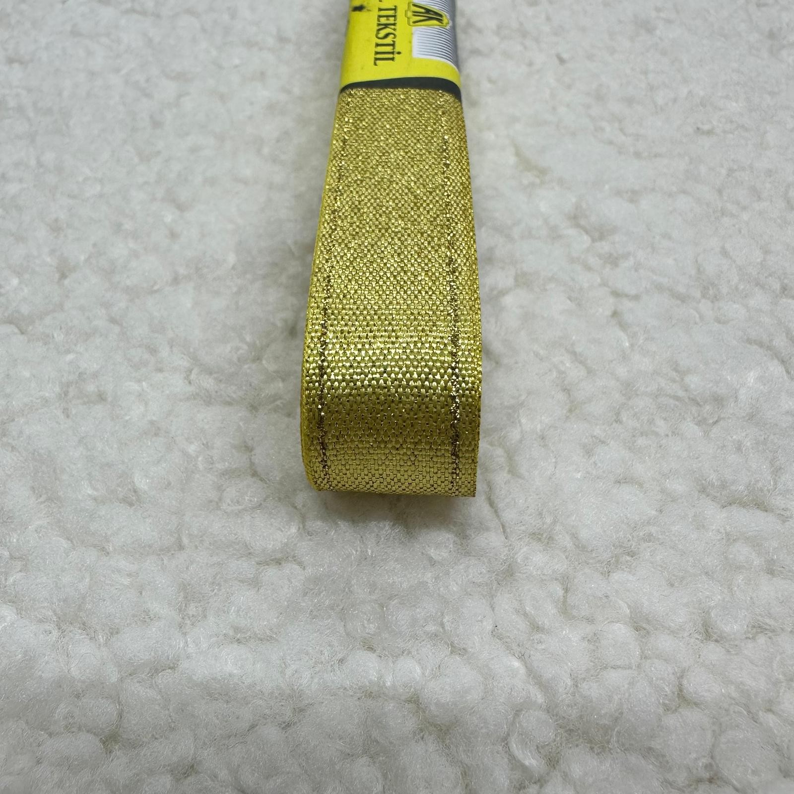 Altın Simli Kurdele 2 Cm