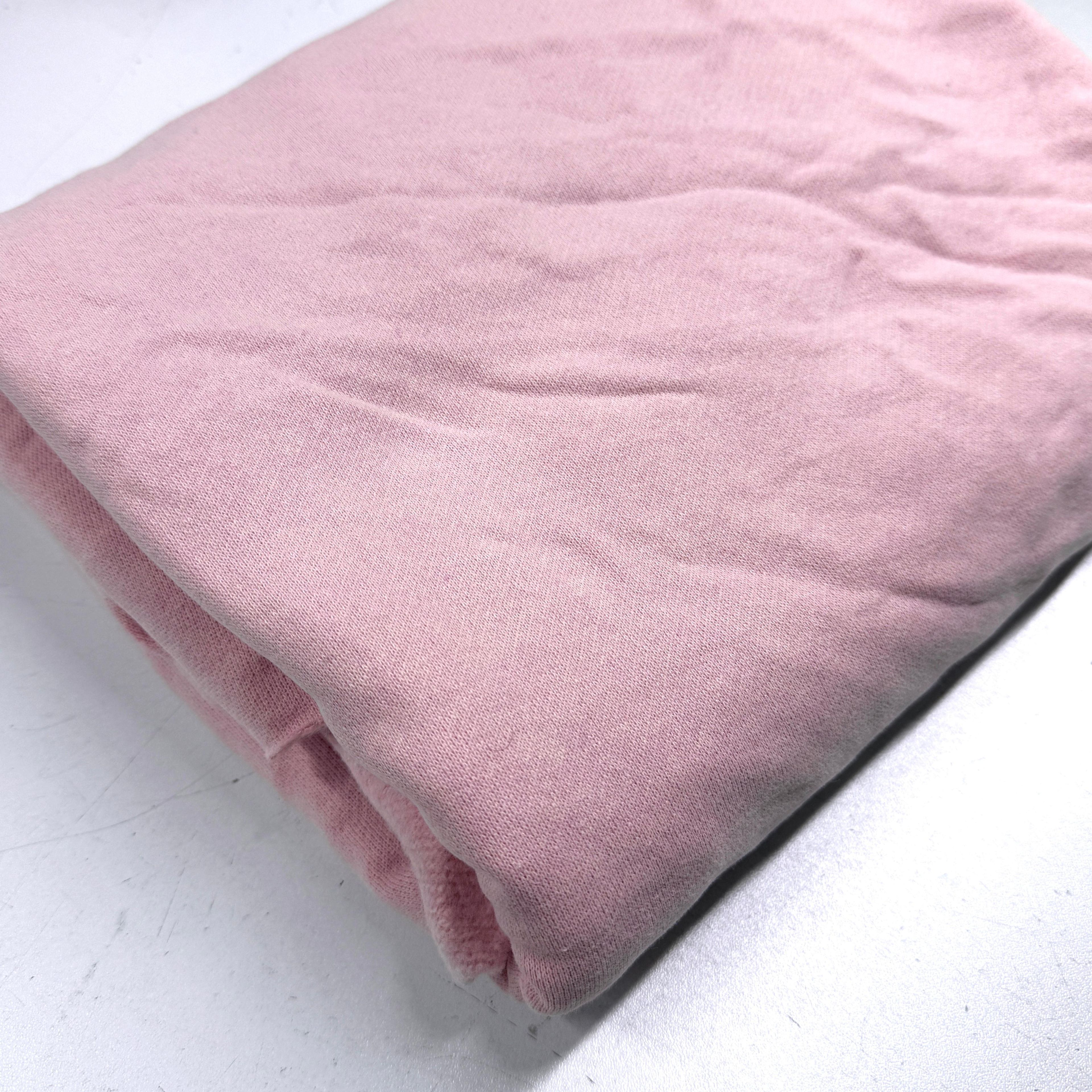 Toz Pembe Üç İplik Şardonlu Penye Kumaş 700 gr