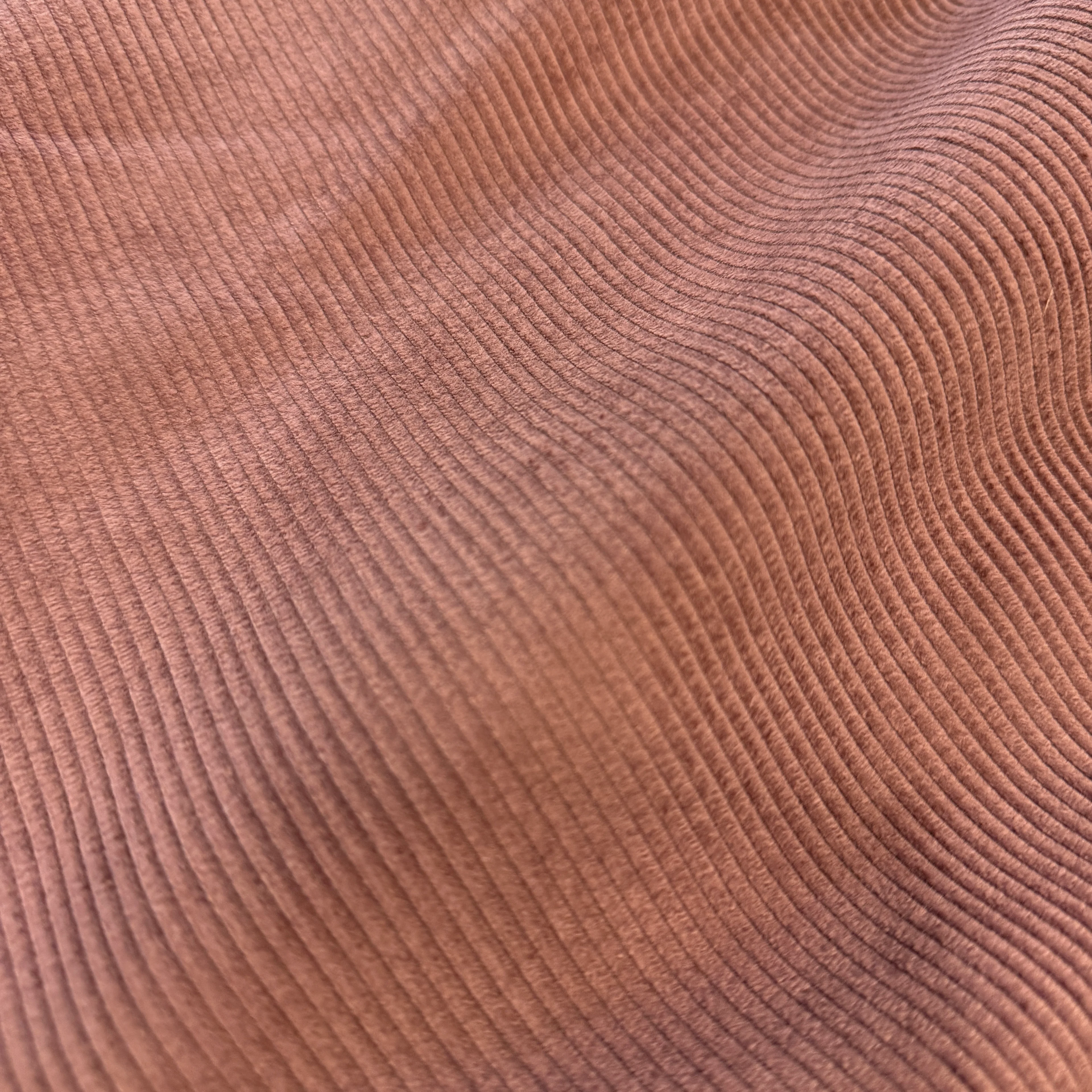 Likrasız Karamel Pamuk Fitilli Kadife Kumaş