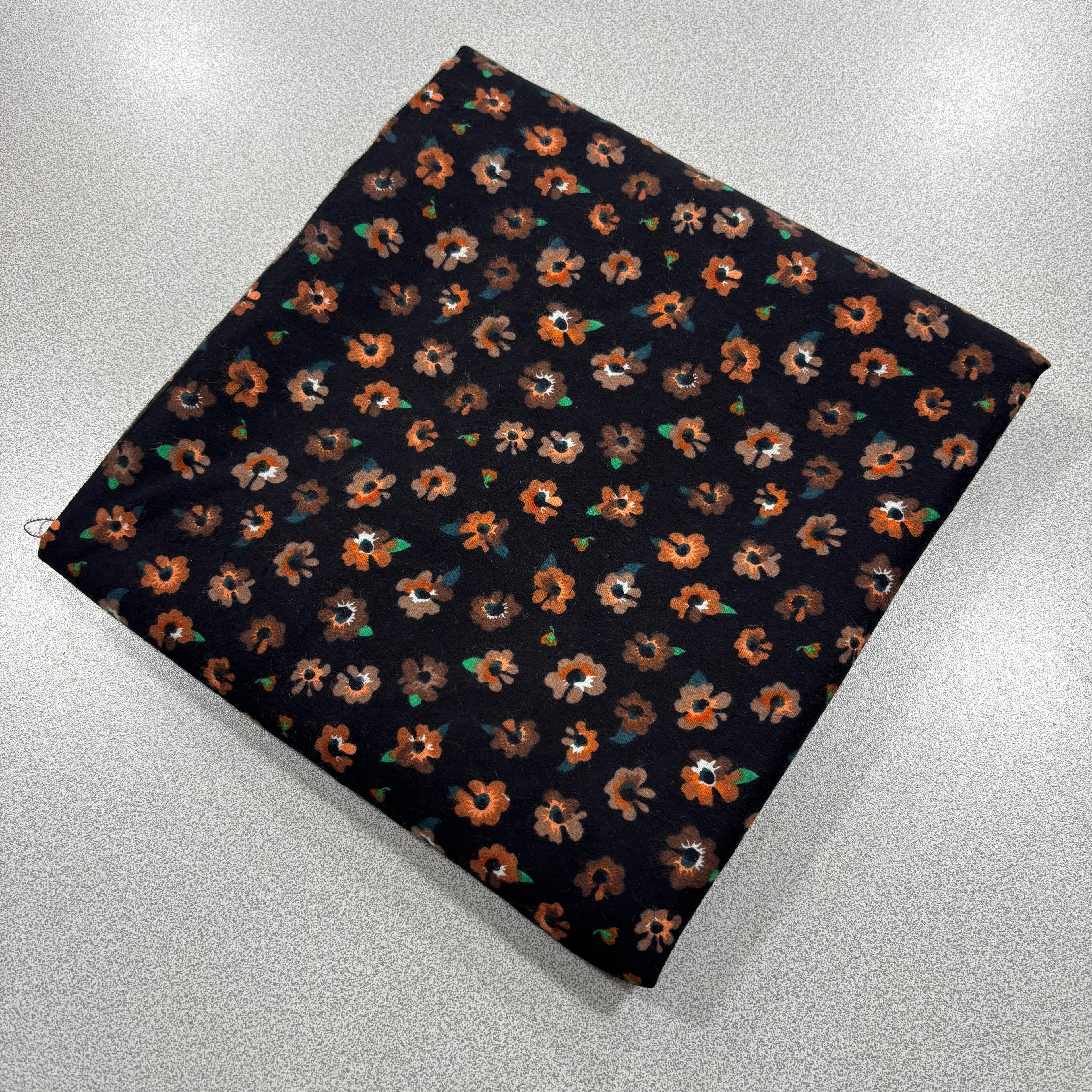 Flowers Kahverengi 220*90 Cm Parça Divitin Pazen Kumaş