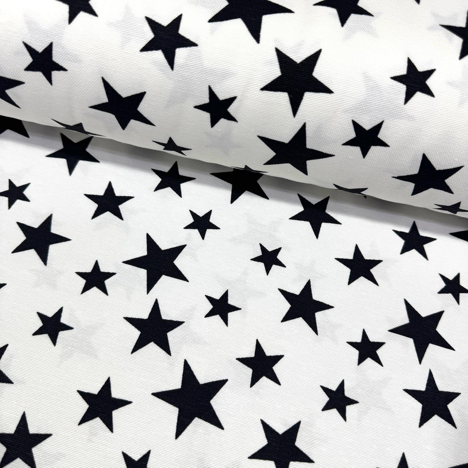 Siyah Beyaz Yıldızlar Panama Keteni