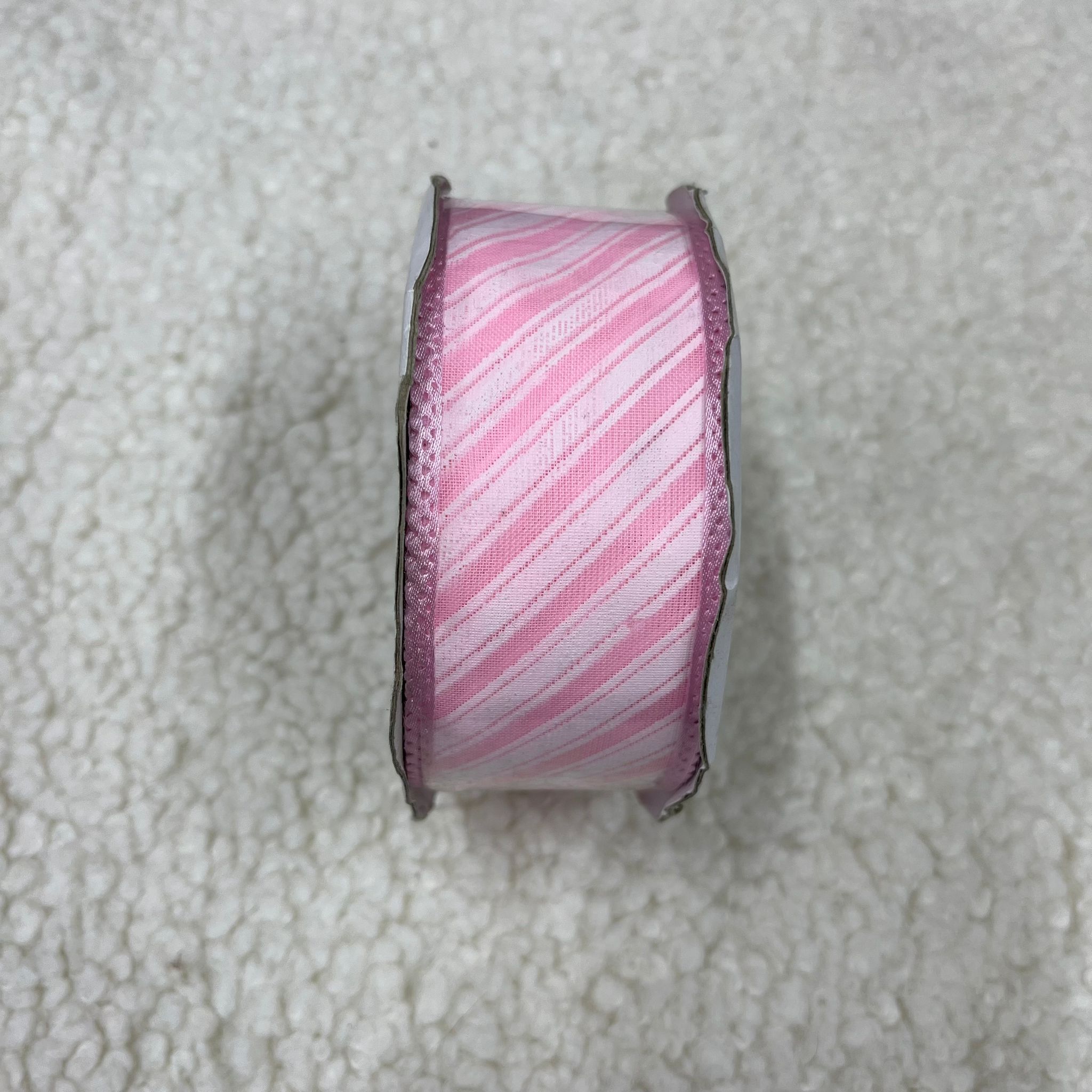 Pembe Çizgili Geniş Enli Kurdele