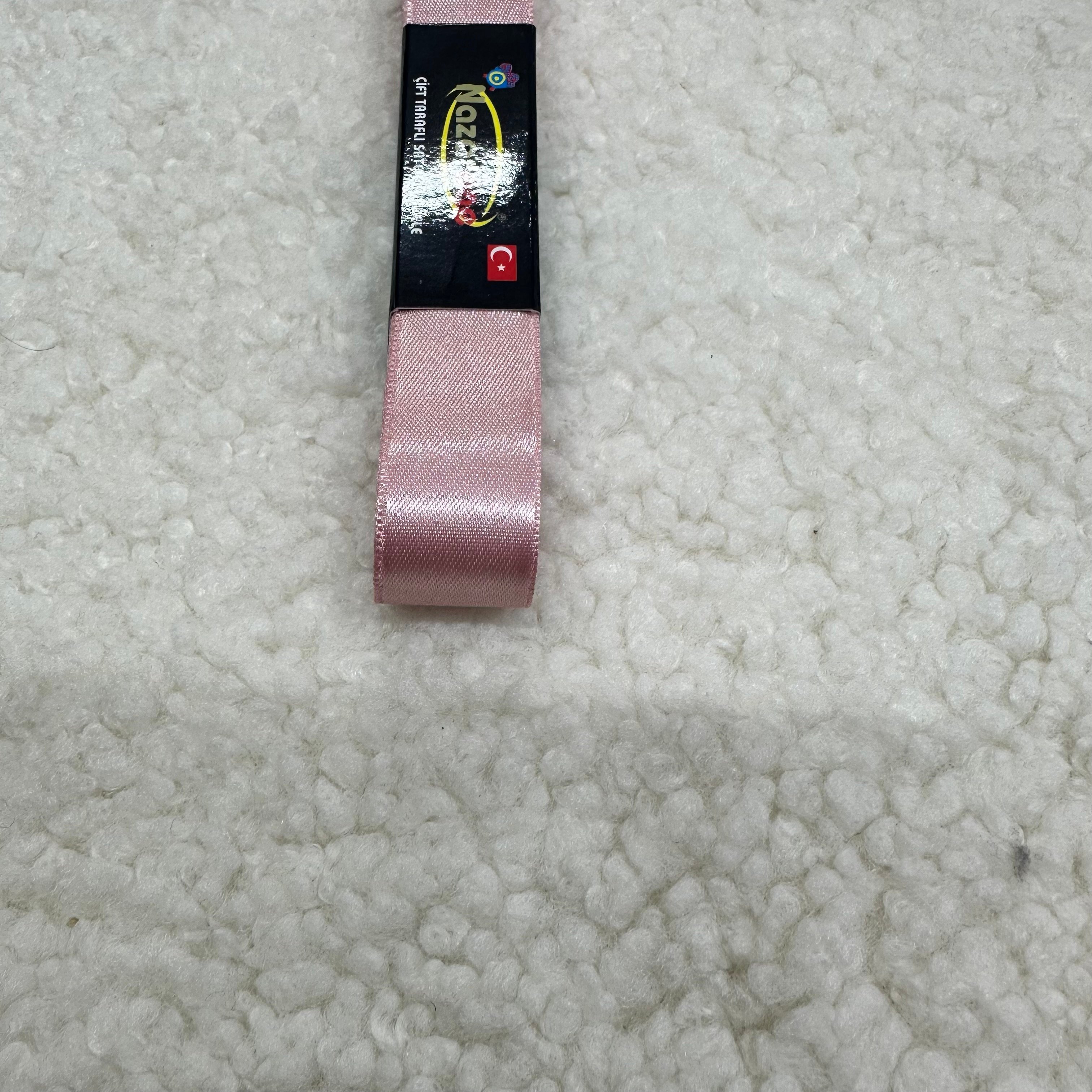 İki Cm Pudra Pembe Saten Kurdele