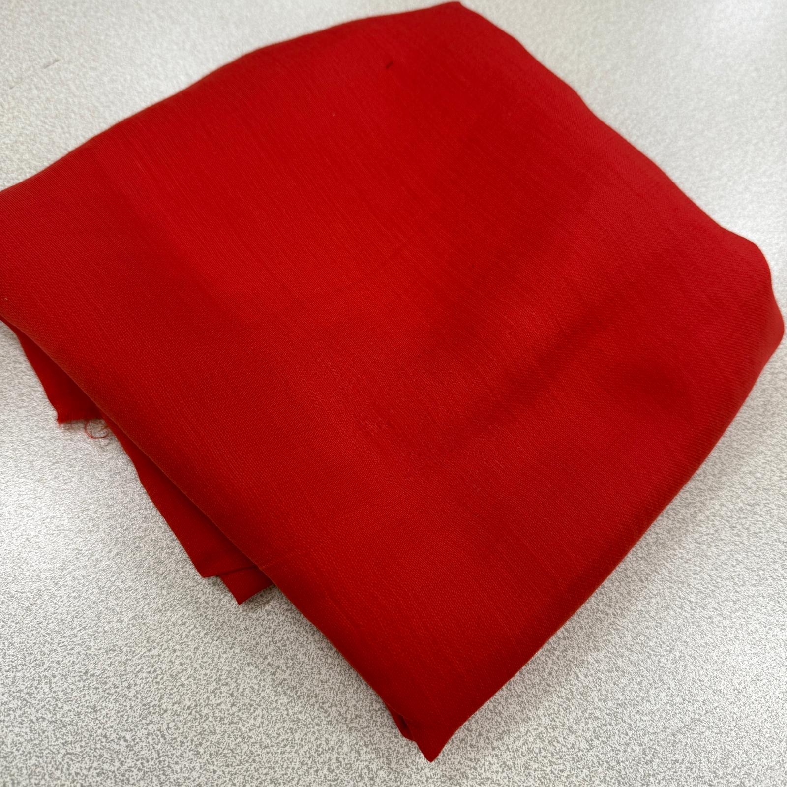 Kırmızı 100*140 cm Parça Bohem Keten Kumaş