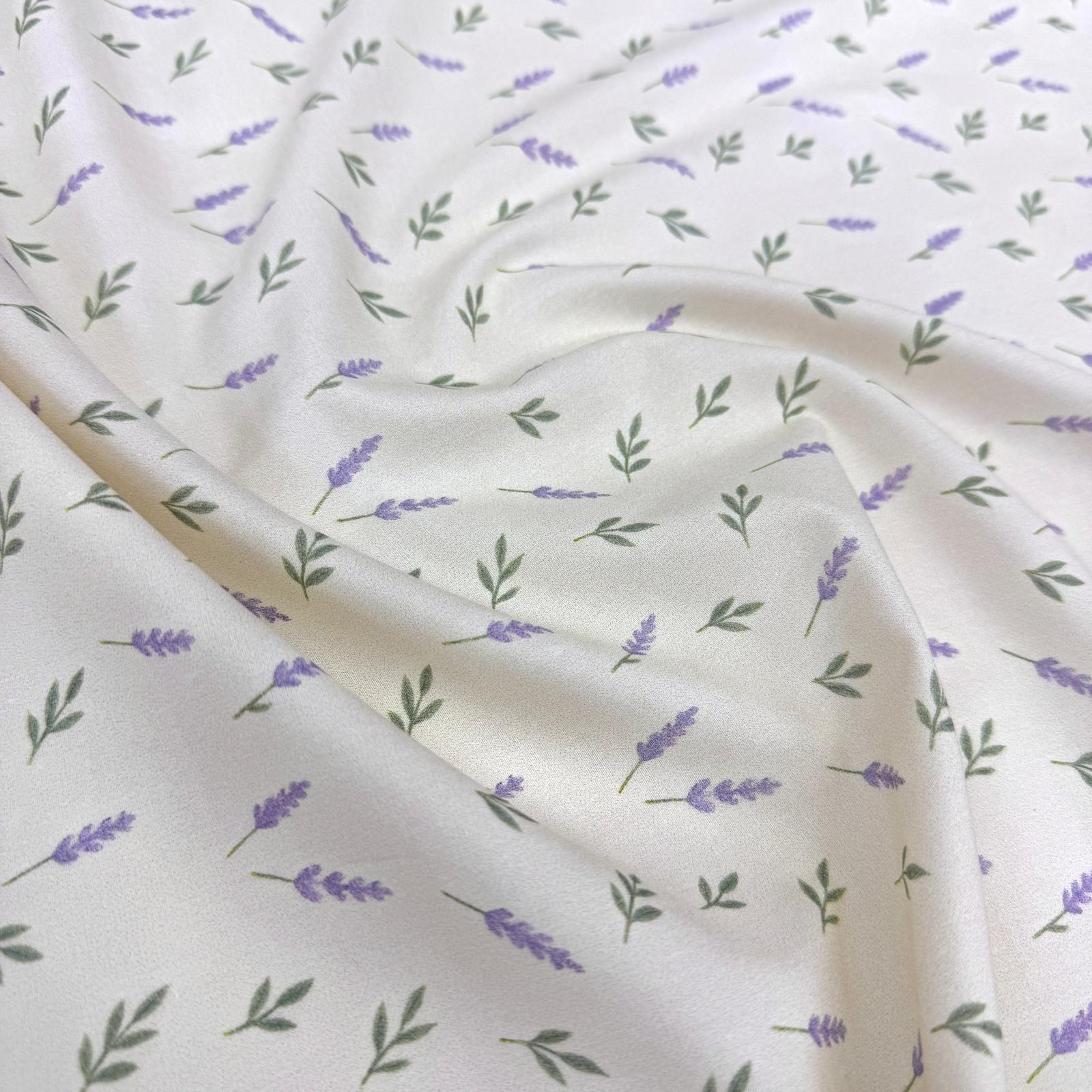 Küçük Lavantalar İntaşlar Markalı Poplin Kumaş