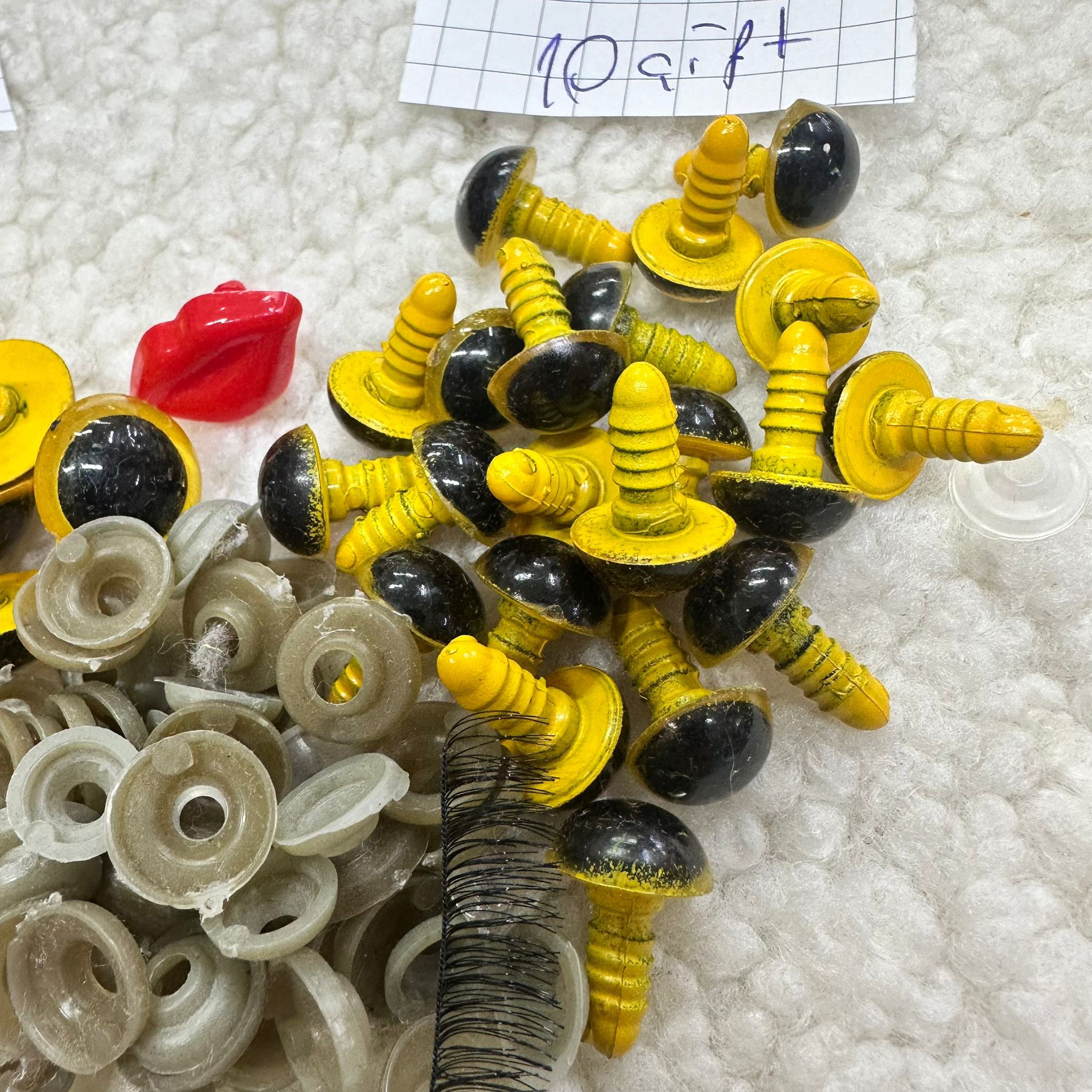 Sarı Amigurumi Göz Set