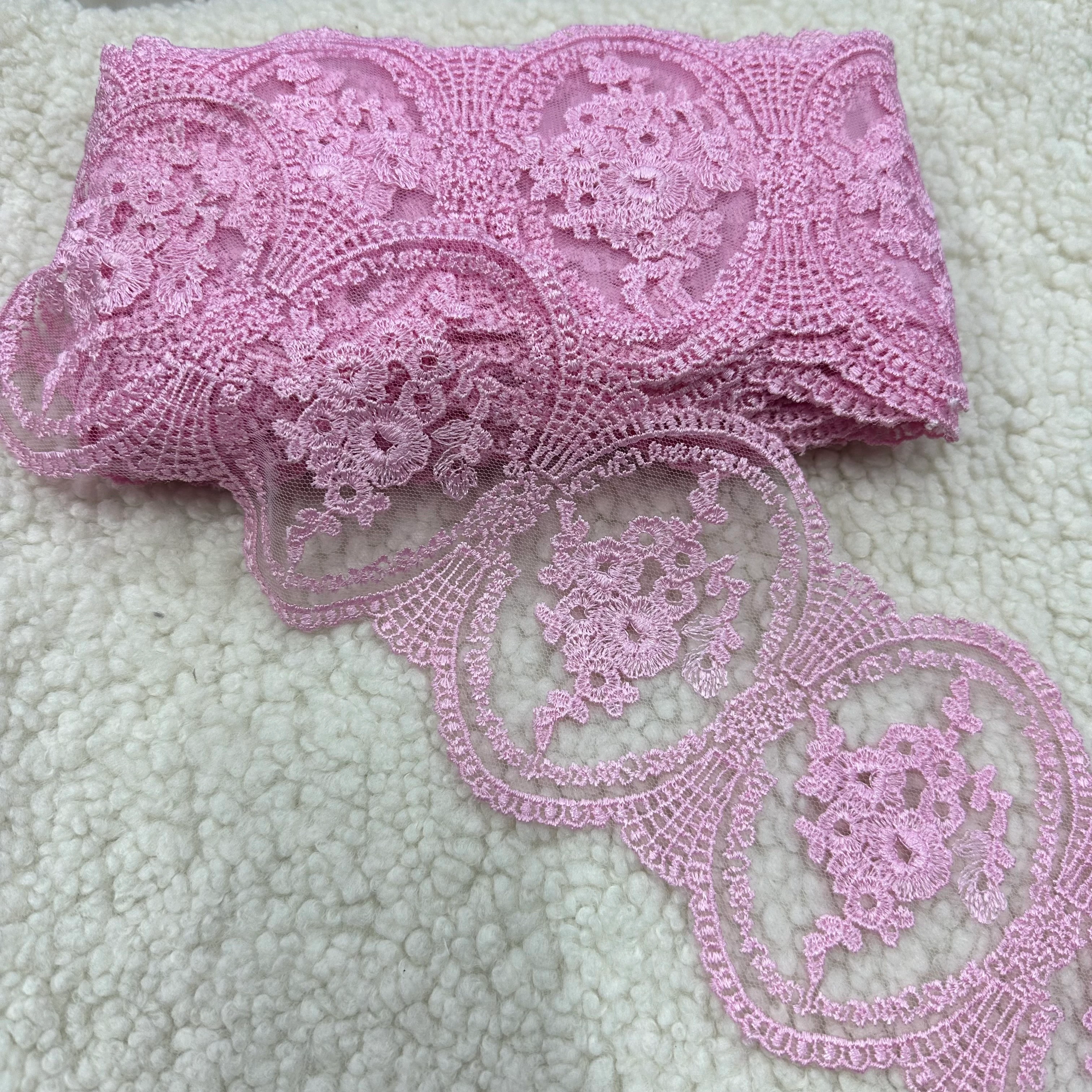 Top Tül Güpür Pembe