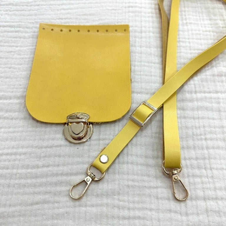 Sarı Telefon Ve Çanta Askı Seti