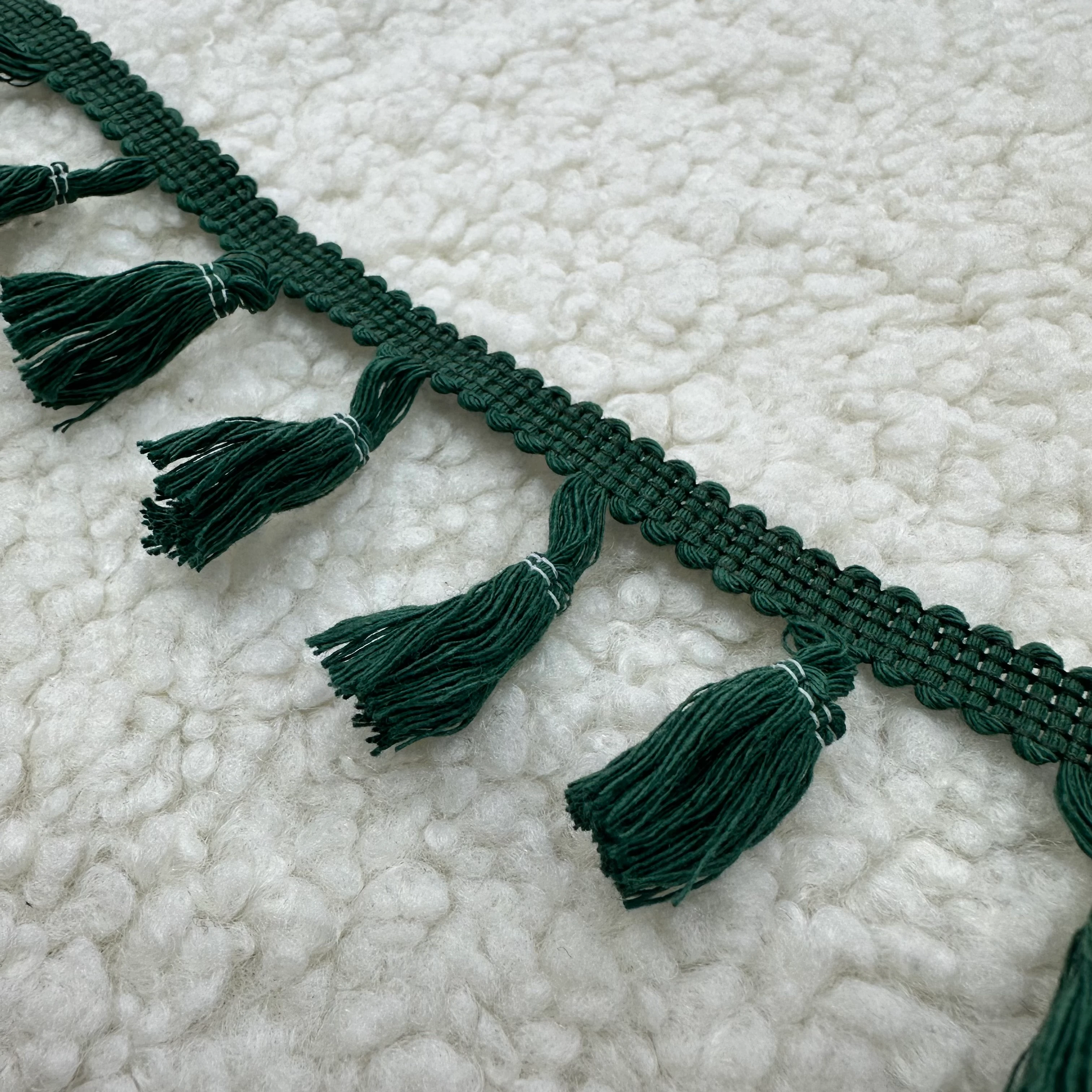 Yeşil Şerit Püskül Pamuklu Kopanaki